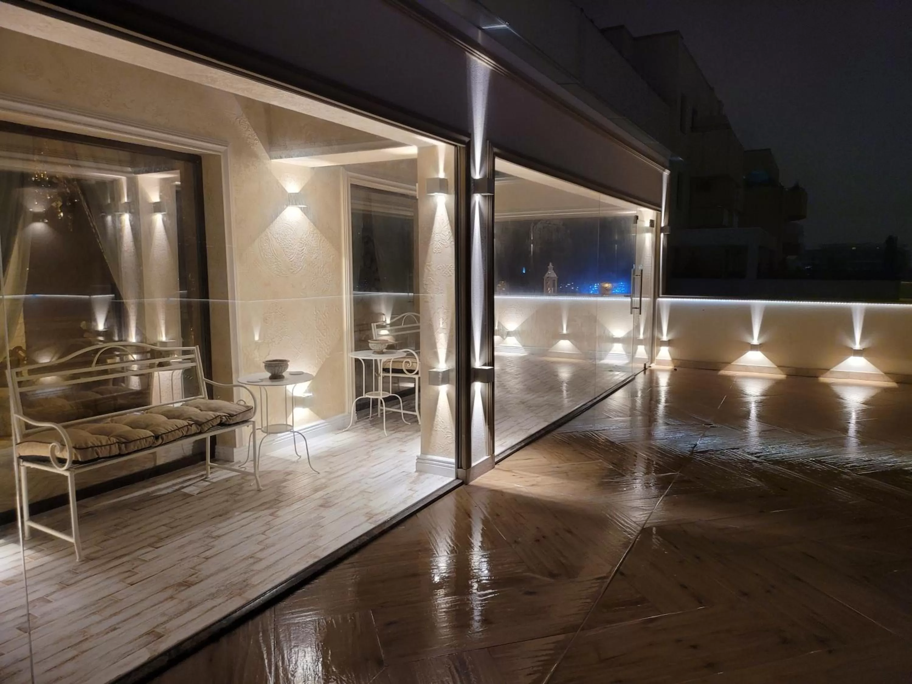 Patio, Swimming Pool in Terrace Suites Iasi