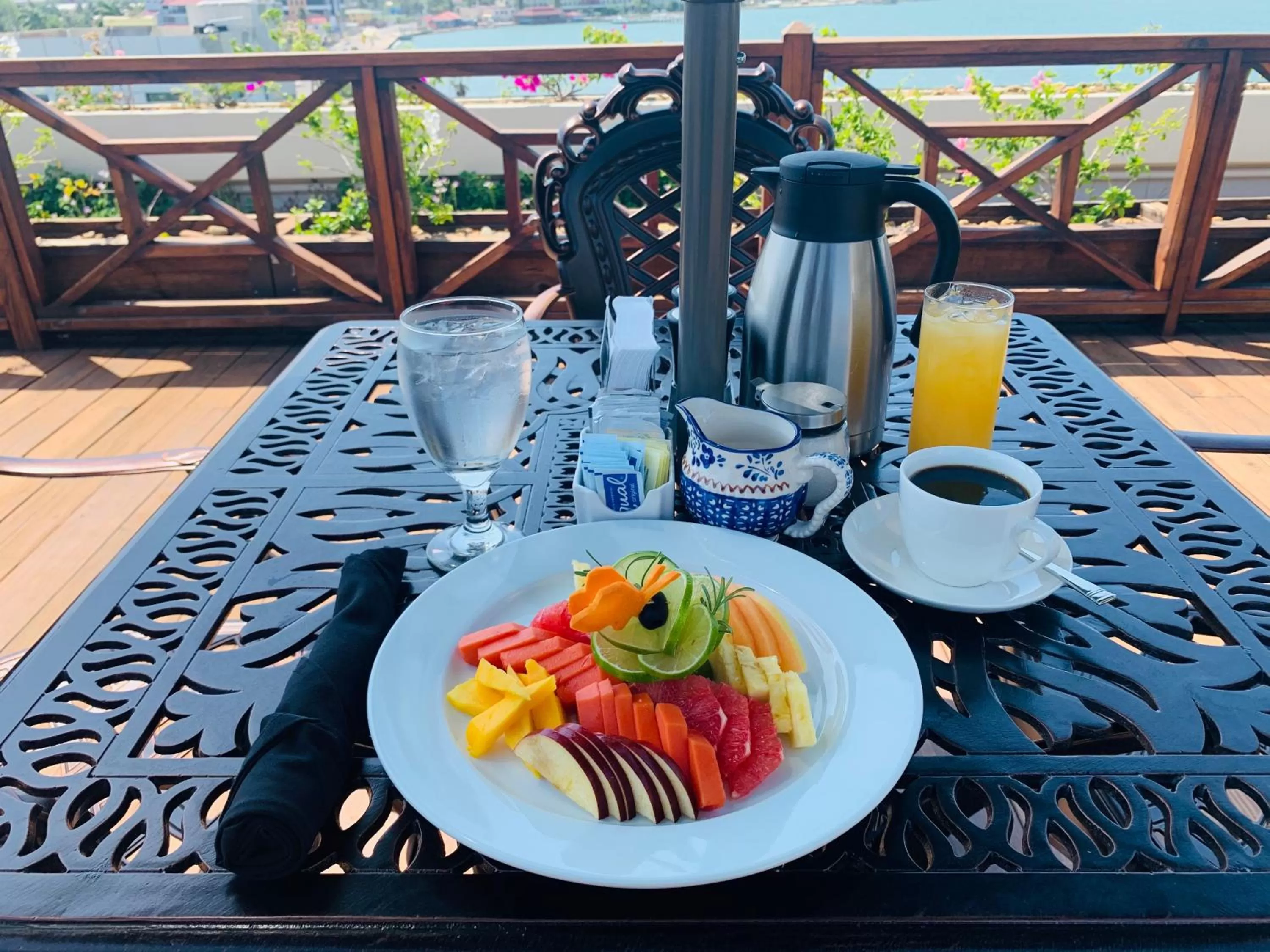Breakfast in Golden Bay Belize Hotel