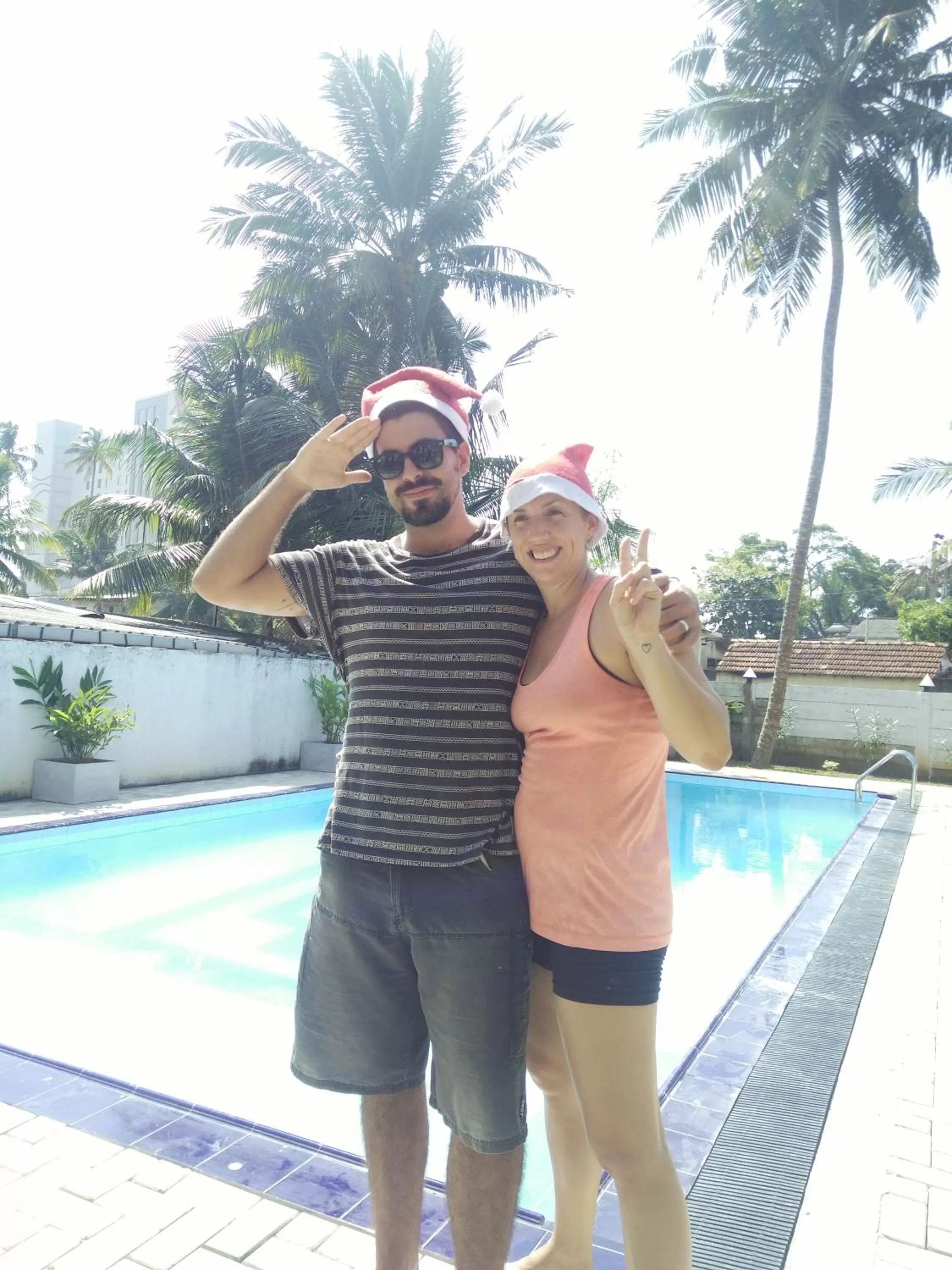 Guests, Swimming Pool in Ocean Bay Surf Resort Weligama
