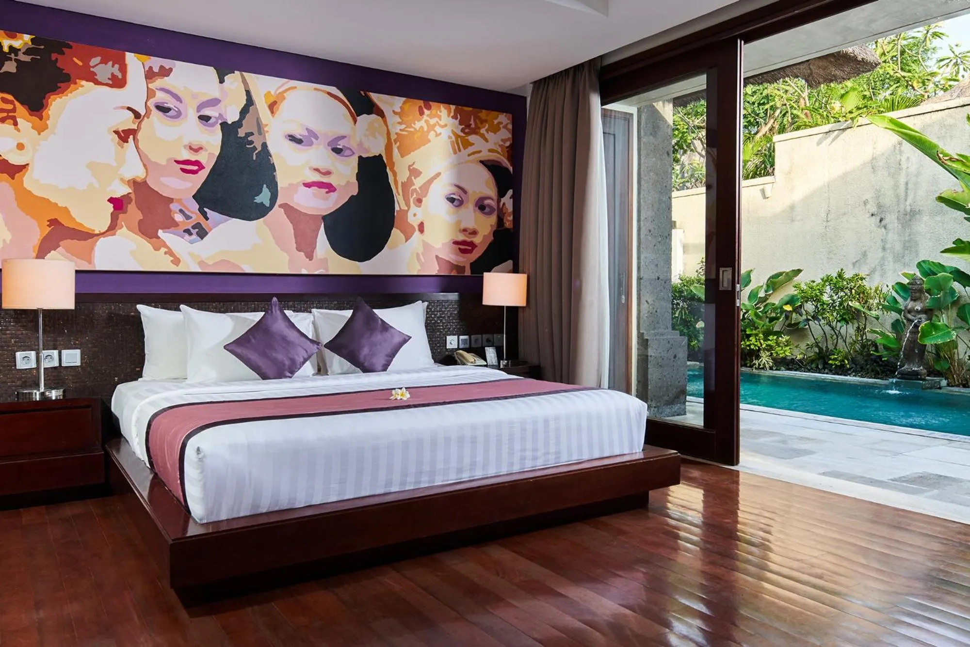 Bed in Mahagiri Villas Sanur