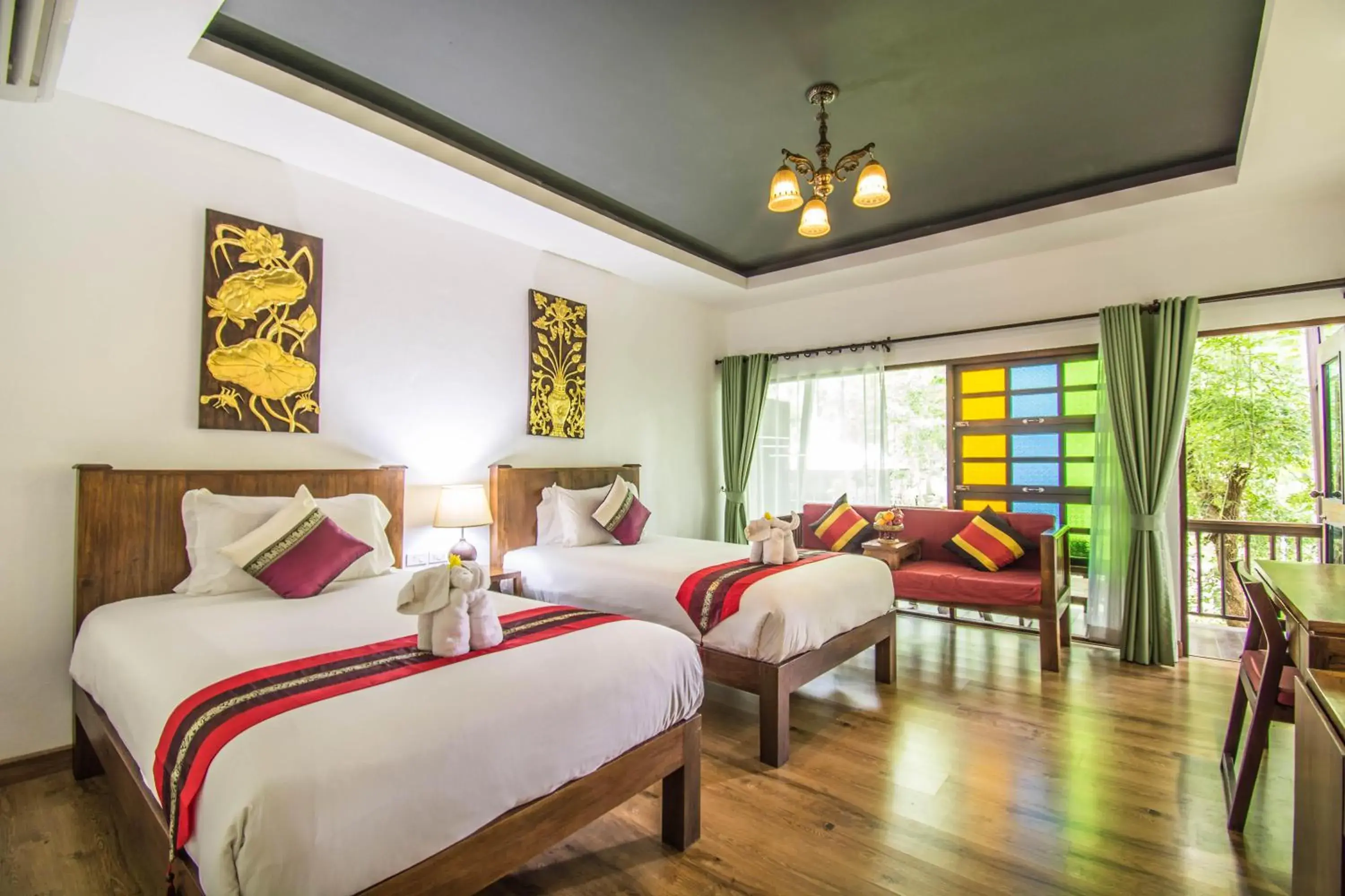 Deluxe Twin Room in E-Outfitting Doikham Resort Deluxe Twin Room in E-Outfitting Doikham Resort