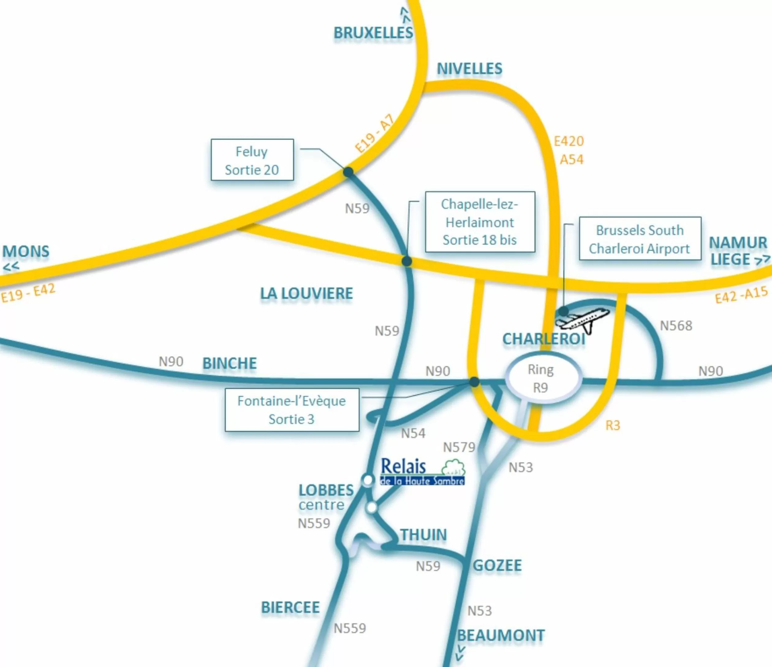 Off site, Bird's-eye View in Le Relais De La Haute Sambre