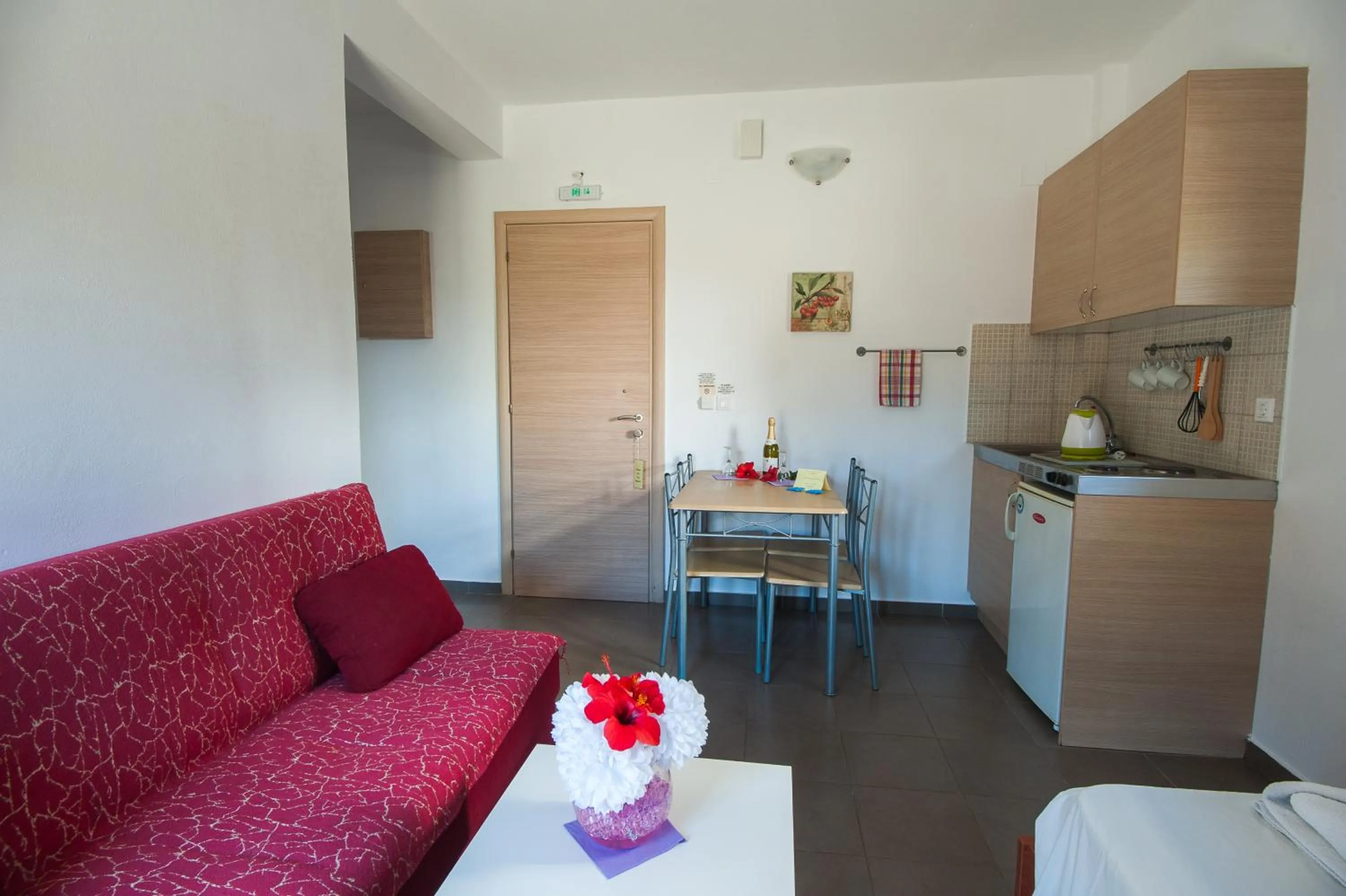 Kitchen or kitchenette in Elounda Sunrise Apartments