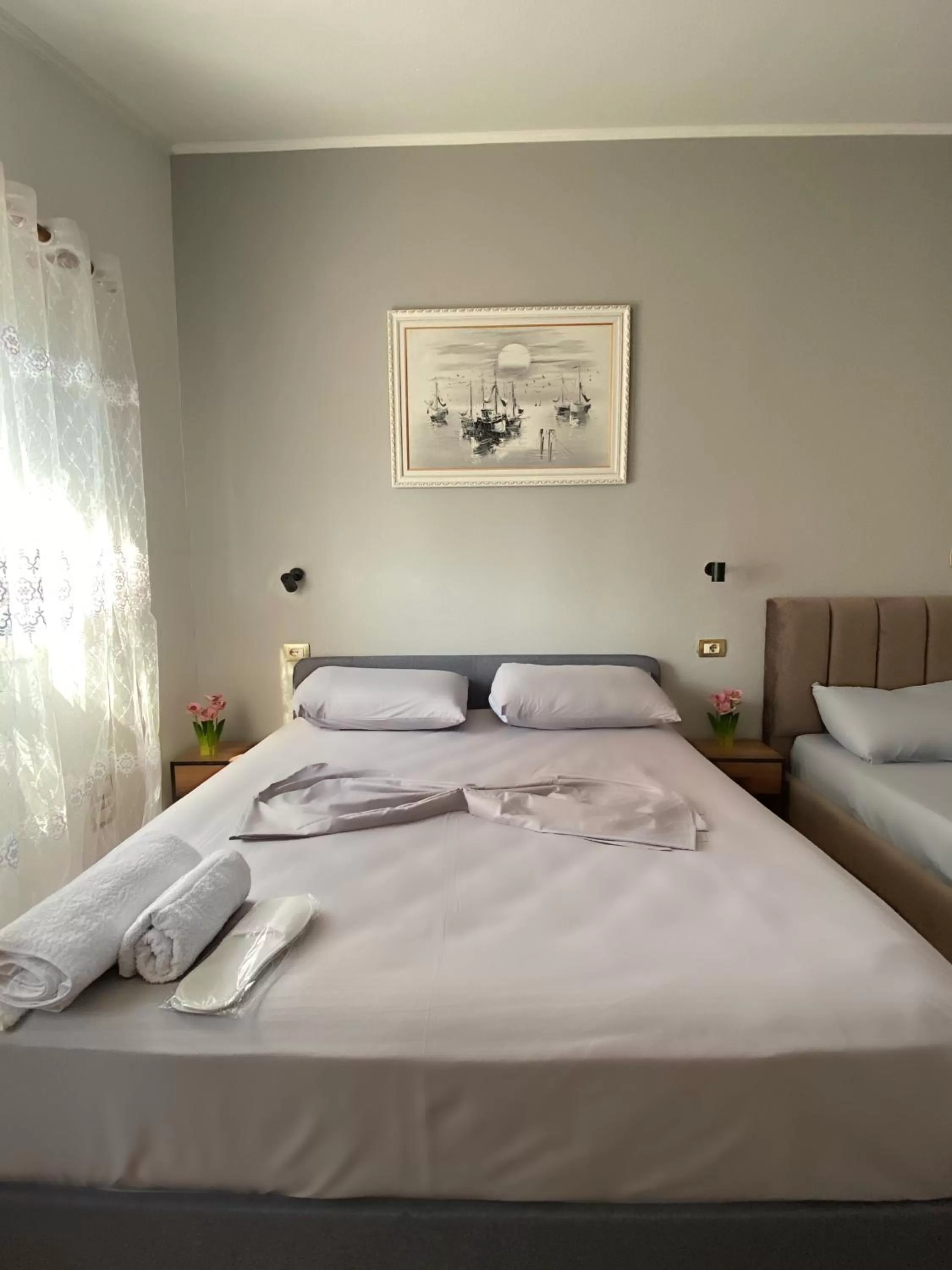 Bed in Hotel Millenium Tirana