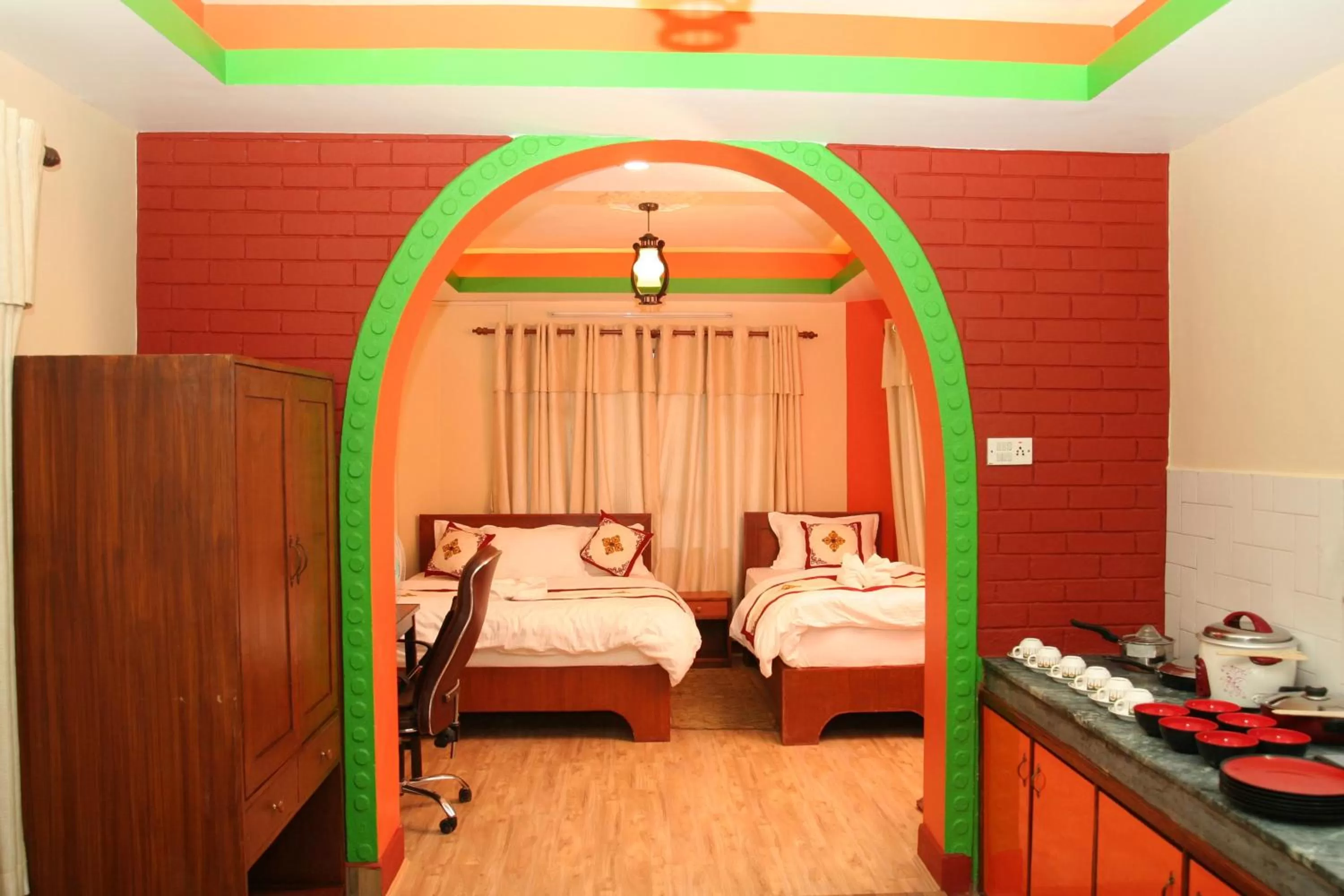 Bed in Thamel Backpackers Home