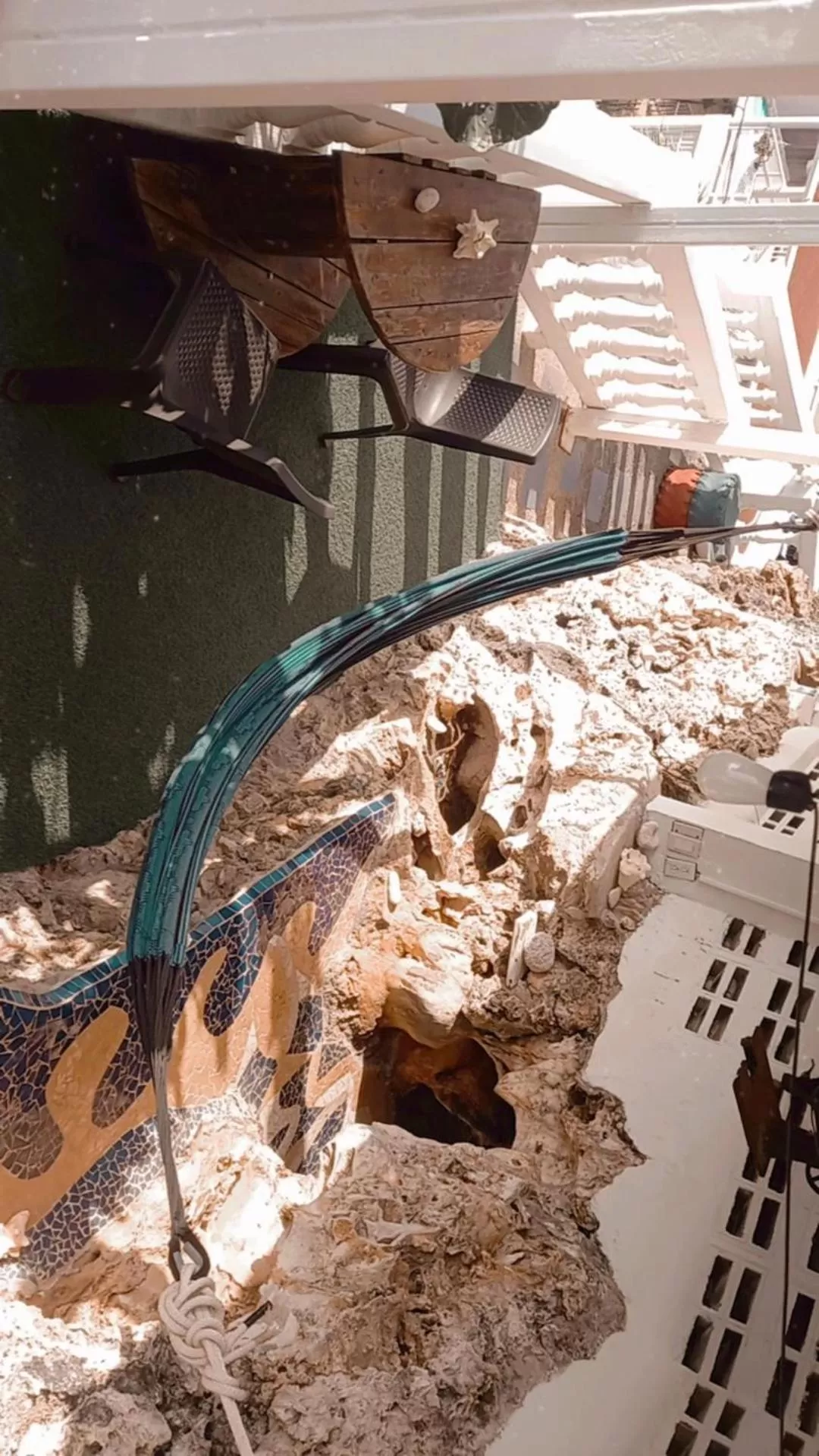 Balcony/Terrace in The Rock House Eco