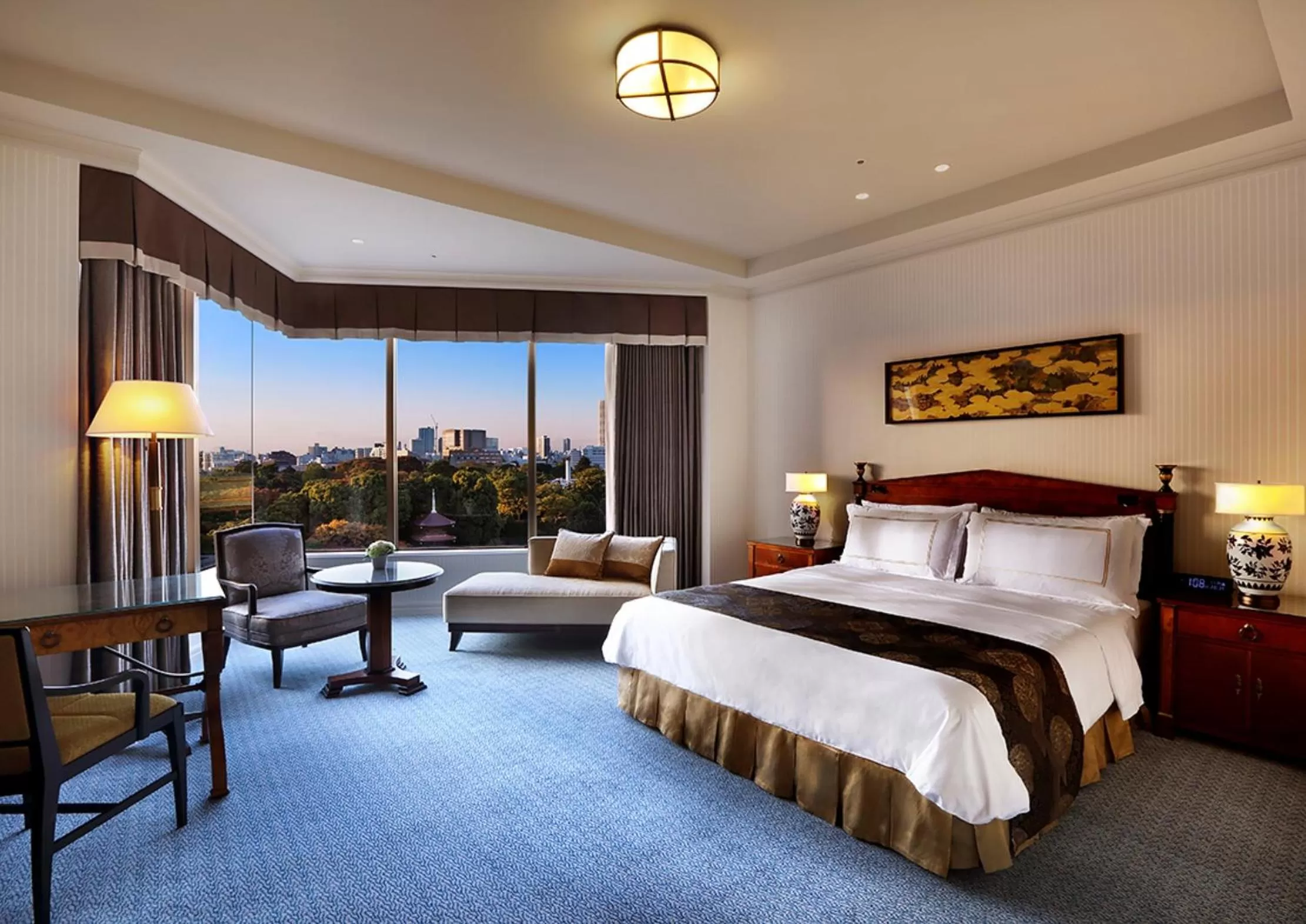 View (from property/room), Bed in Hotel Chinzanso Tokyo