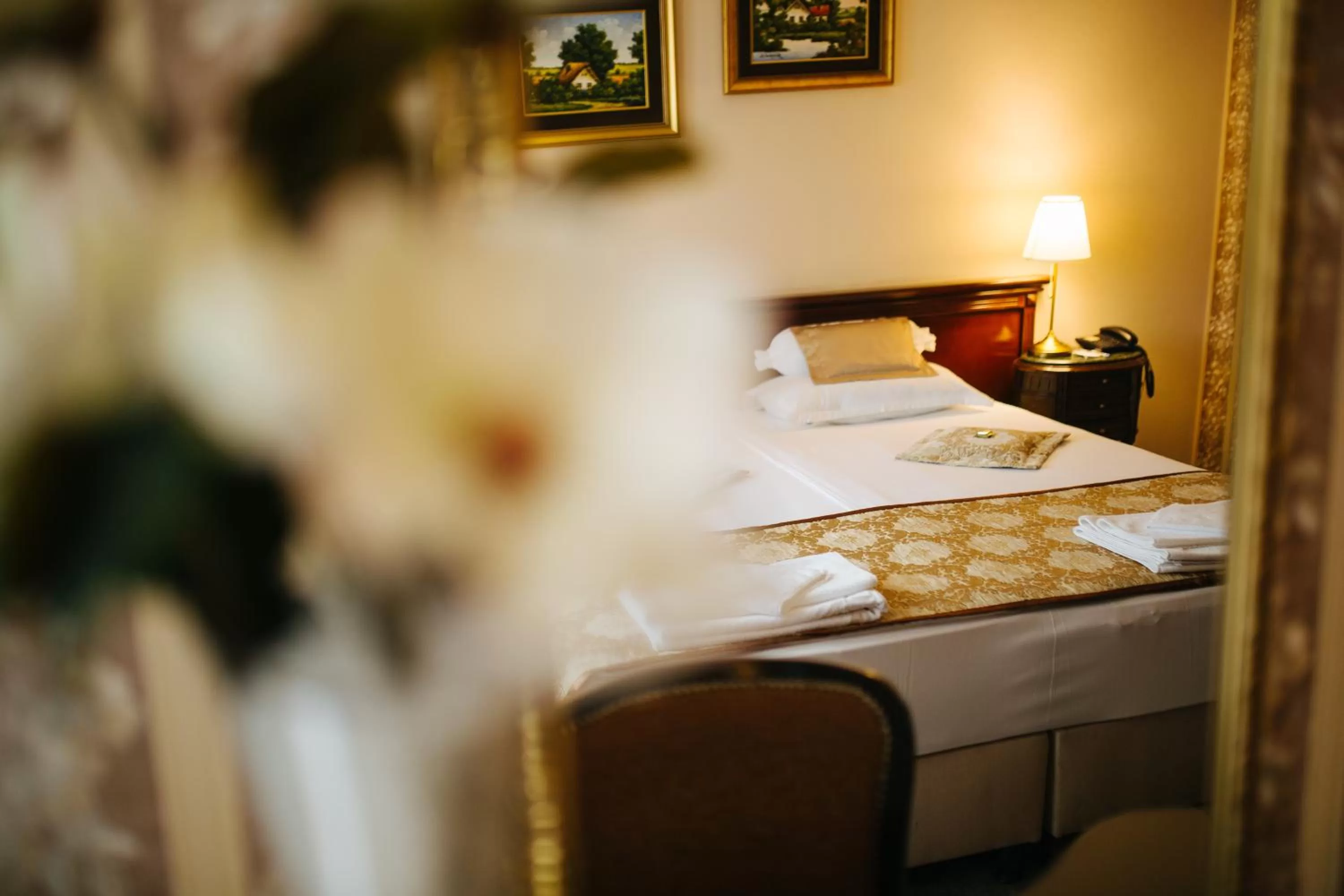 Bed in Garni Hotel Andric