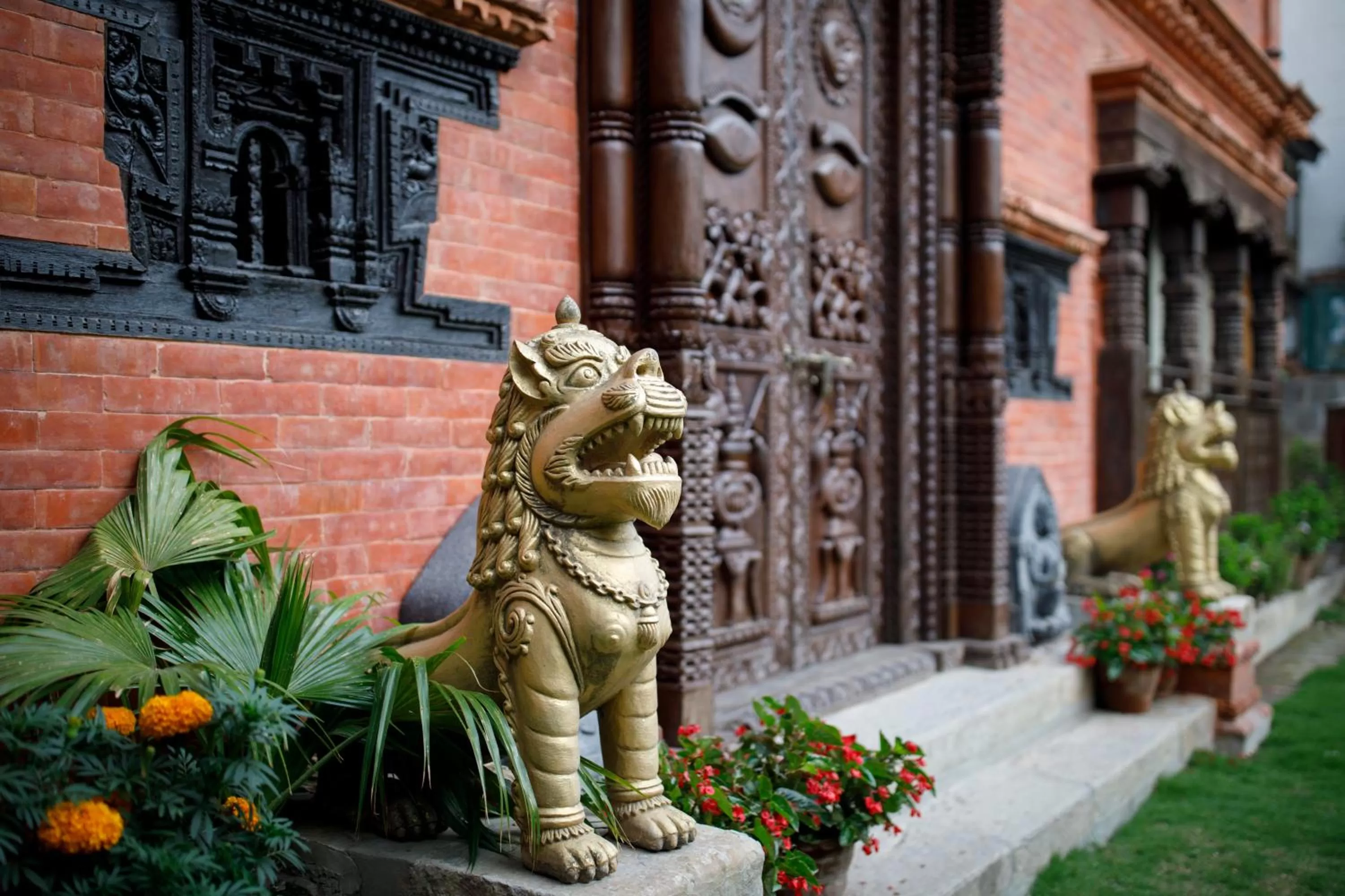 Garden view in Hotel Manaslu