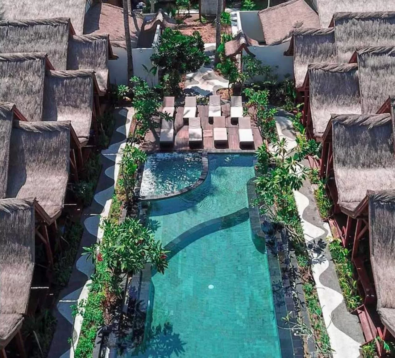 Garden, Pool View in Gili One Resort