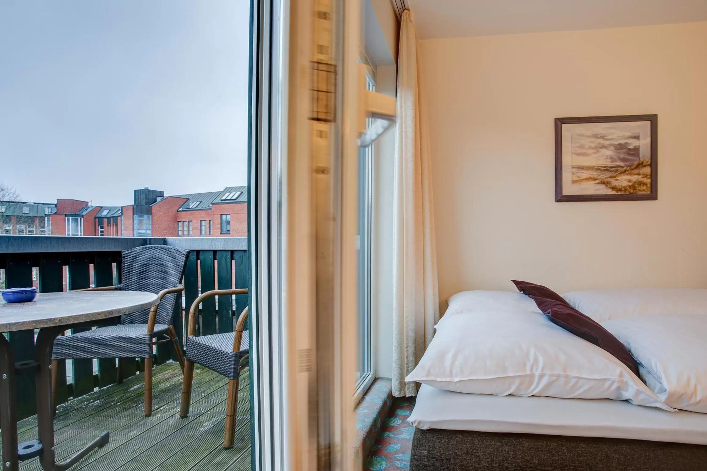 Balcony/Terrace, Bed in Hotel Consul