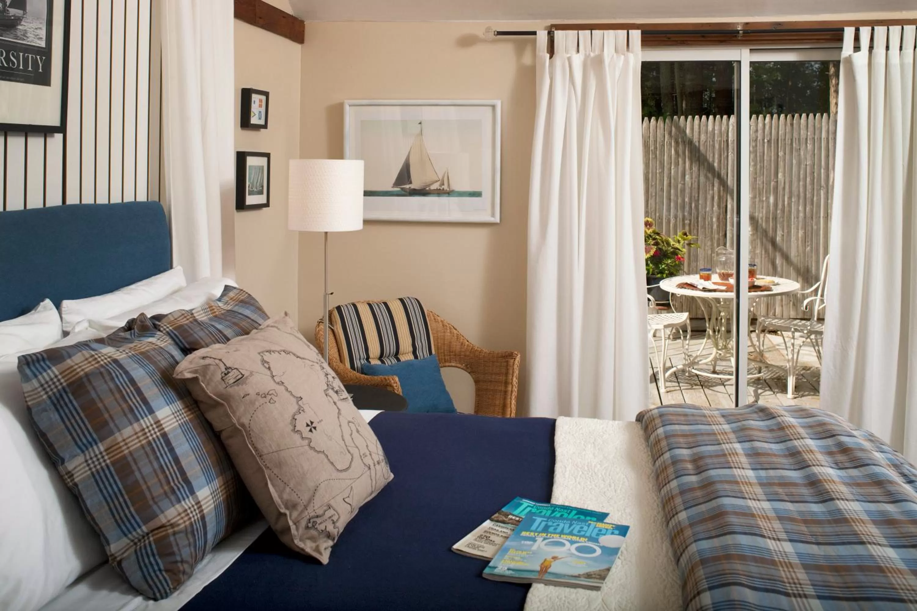 Decorative detail, Bed in Abbey's Lantern Hill Inn