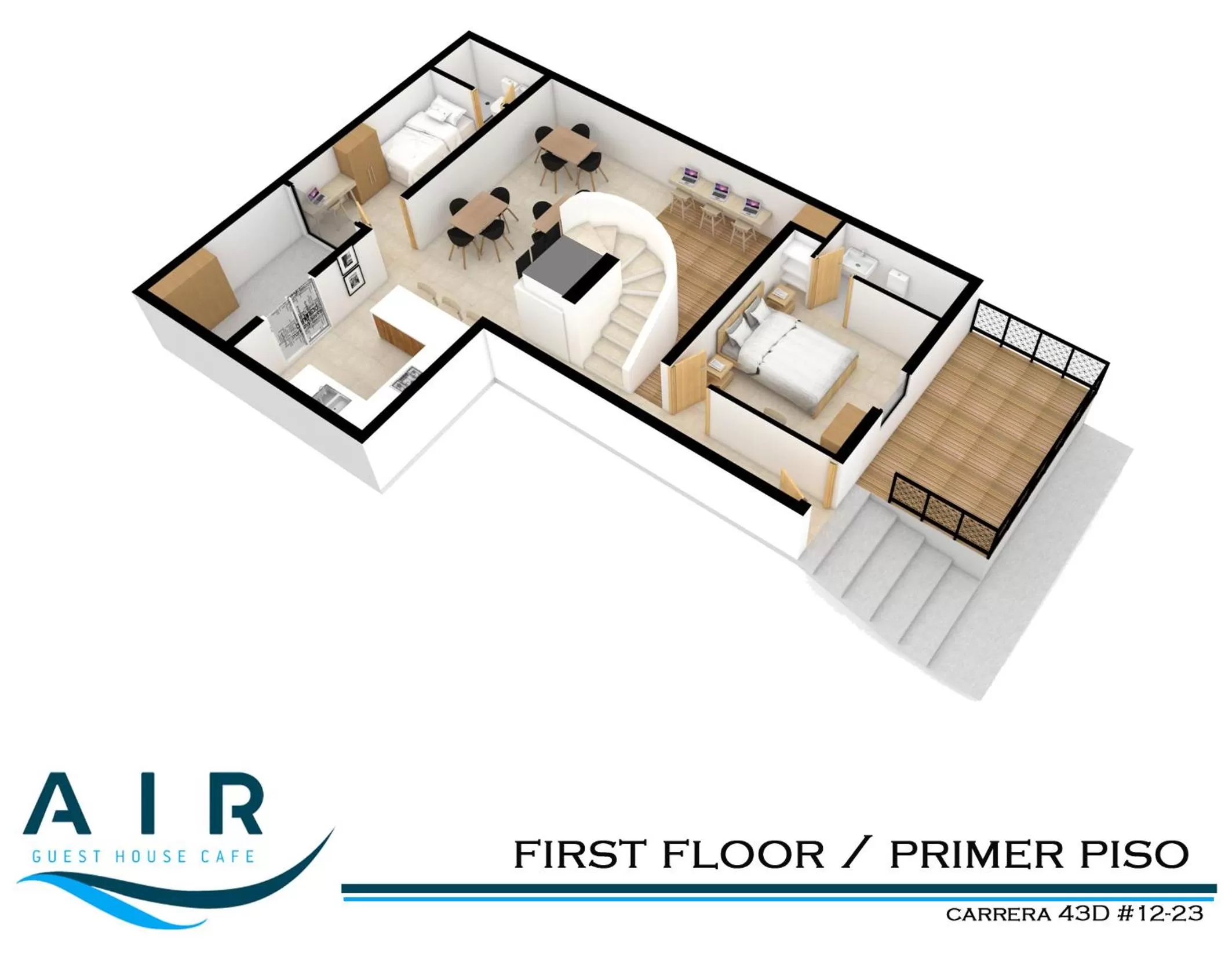 Floor Plan in Air Guest House