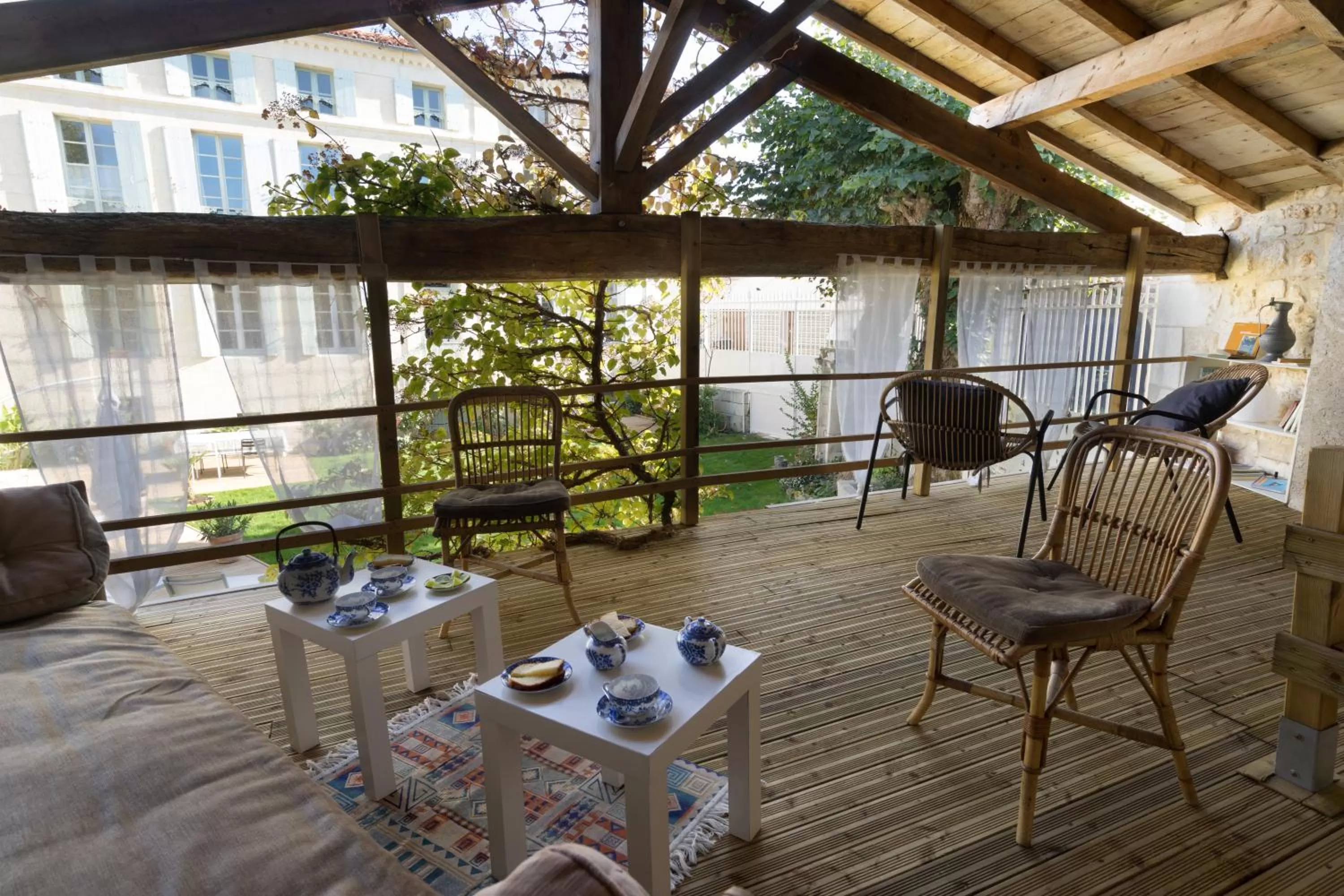Balcony/Terrace in La Tillaie SPA et Sauna