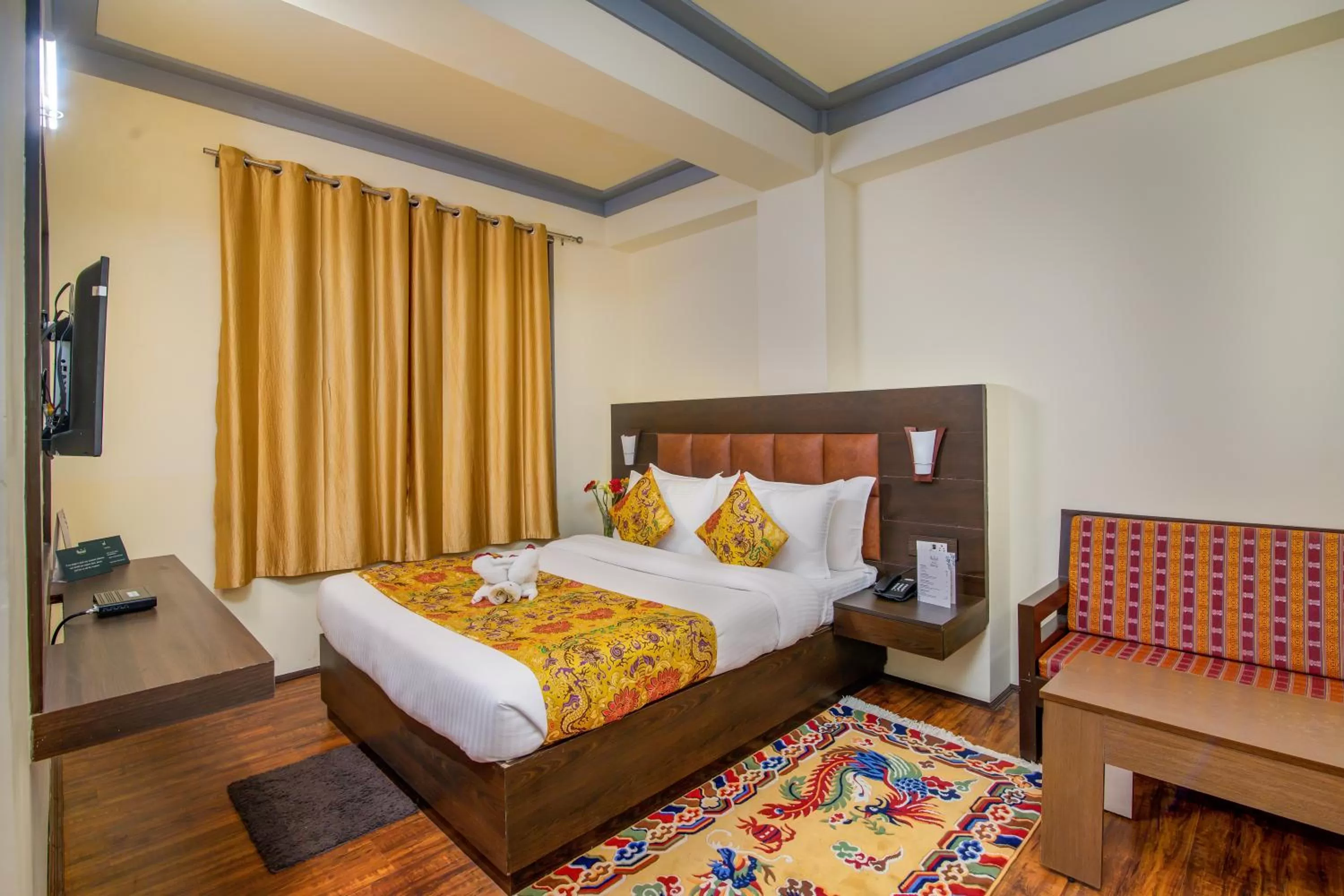 Bedroom, Bed in Muscatel Grand Silkroute - 300 Mts from MG Marg