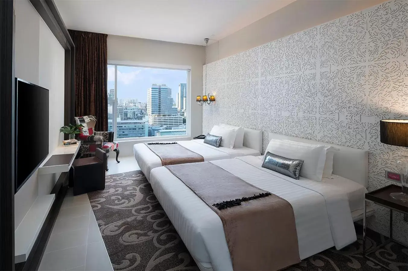 Deluxe Double or Twin Room in Mode Sathorn Hotel - SHA Extra Plus Deluxe Double or Twin Room in Mode Sathorn Hotel - SHA Extra Plus