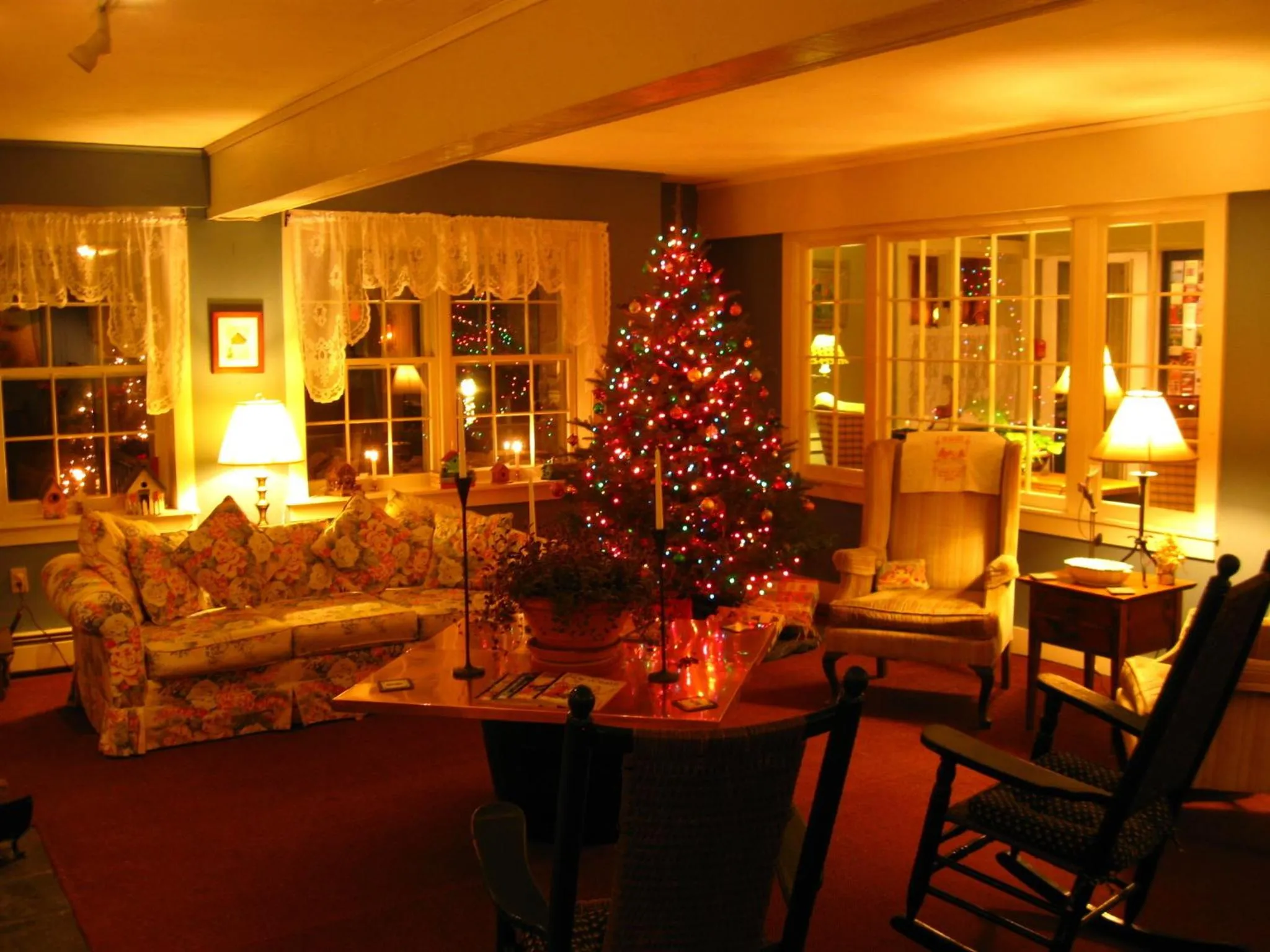 Communal lounge/ TV room in Deerhill Inn