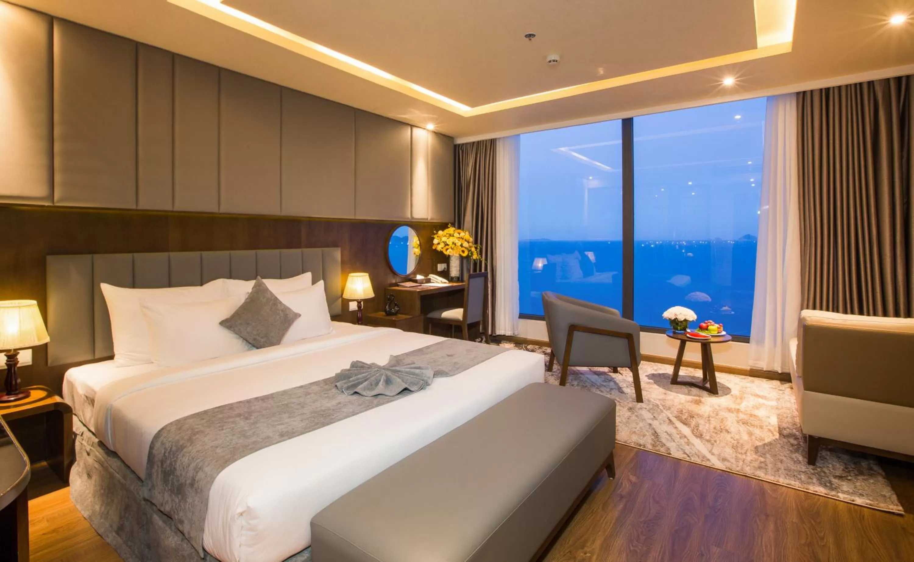 Bed in DTX Hotel Nha Trang