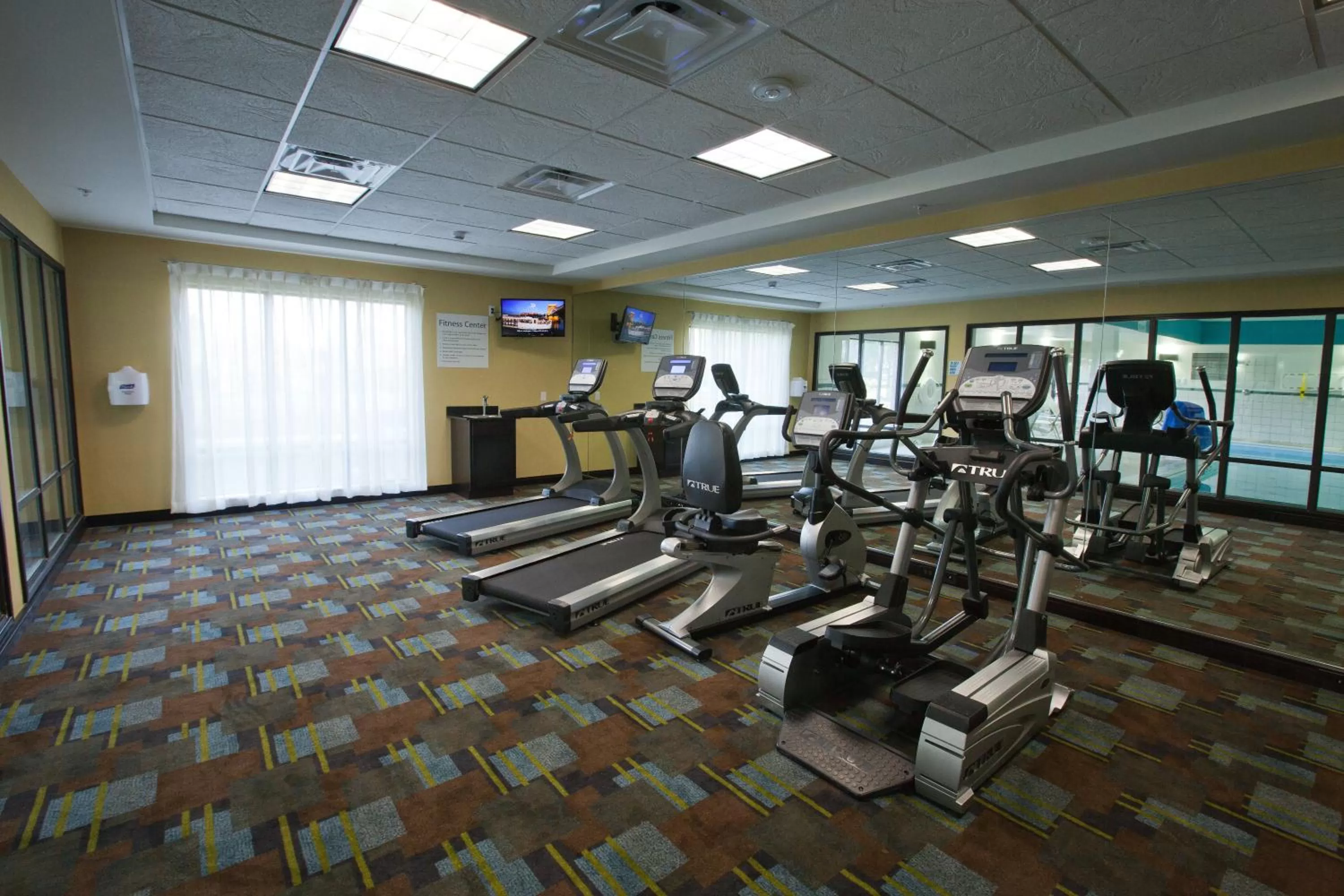 Fitness centre/facilities in Holiday Inn Express and Suites Detroit North-Troy by IHG
