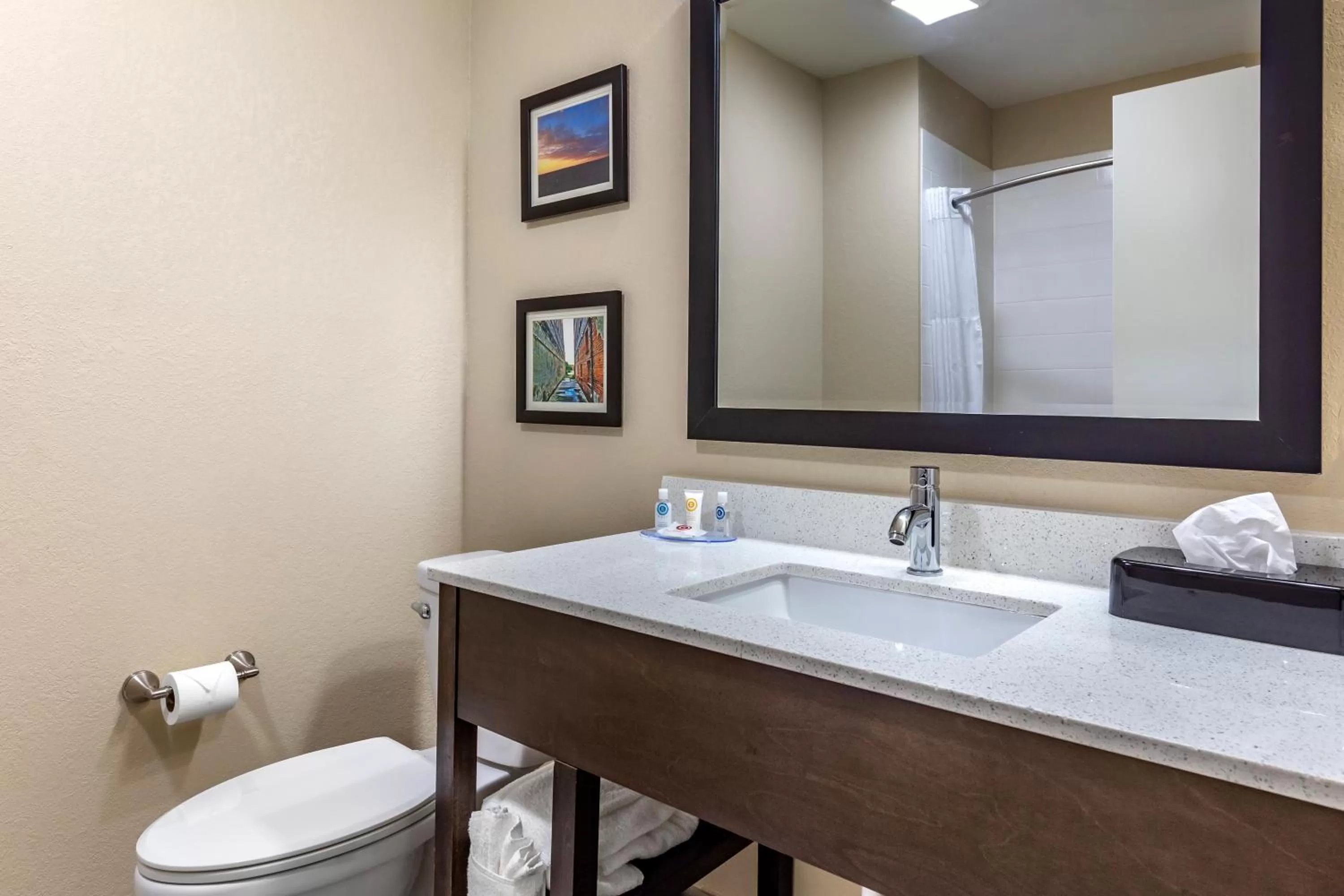 Bathroom in Comfort Inn & Suites Spring Lake - Fayetteville near Fort Bragg