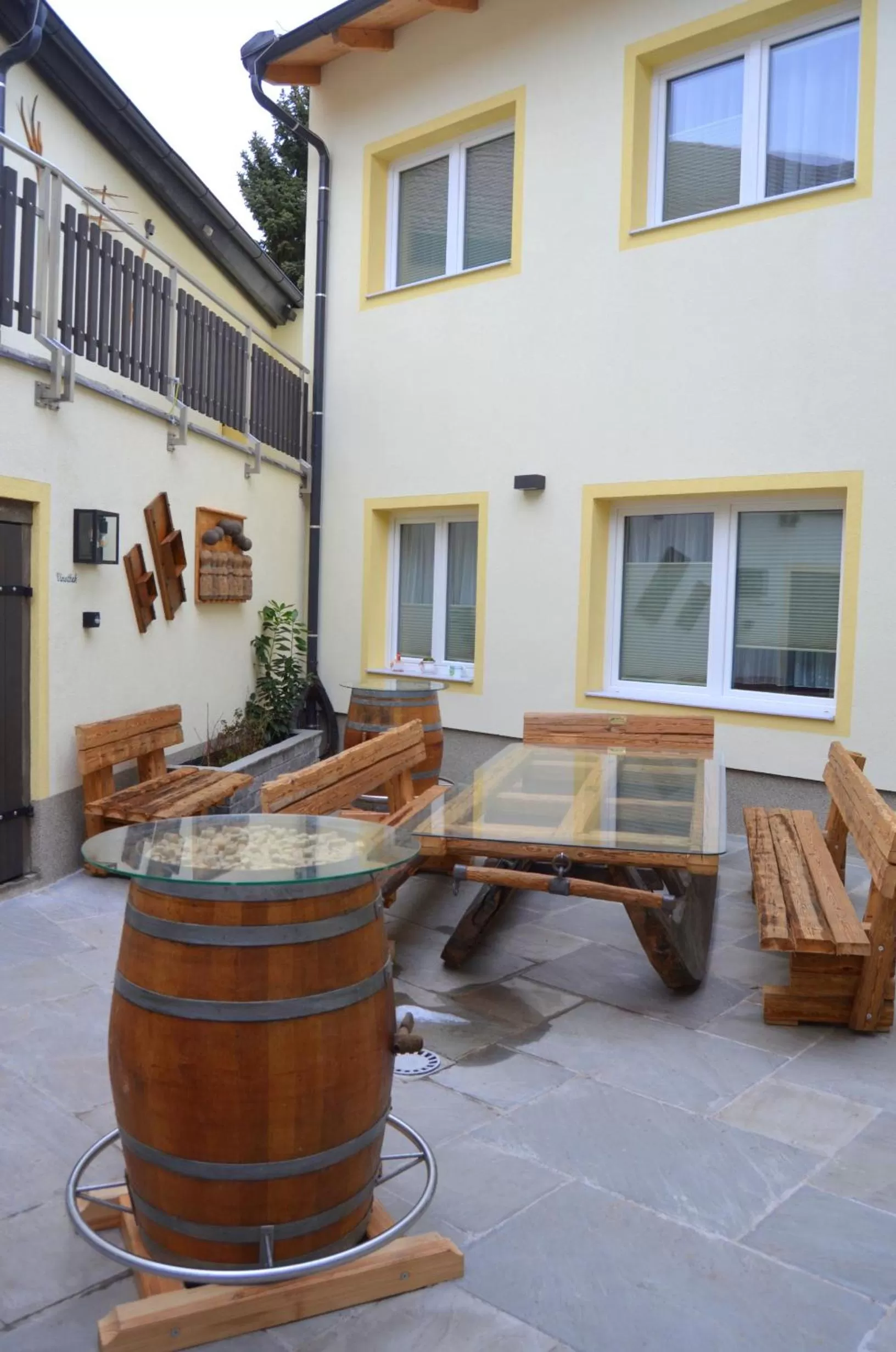 Patio in Pension zum Strell