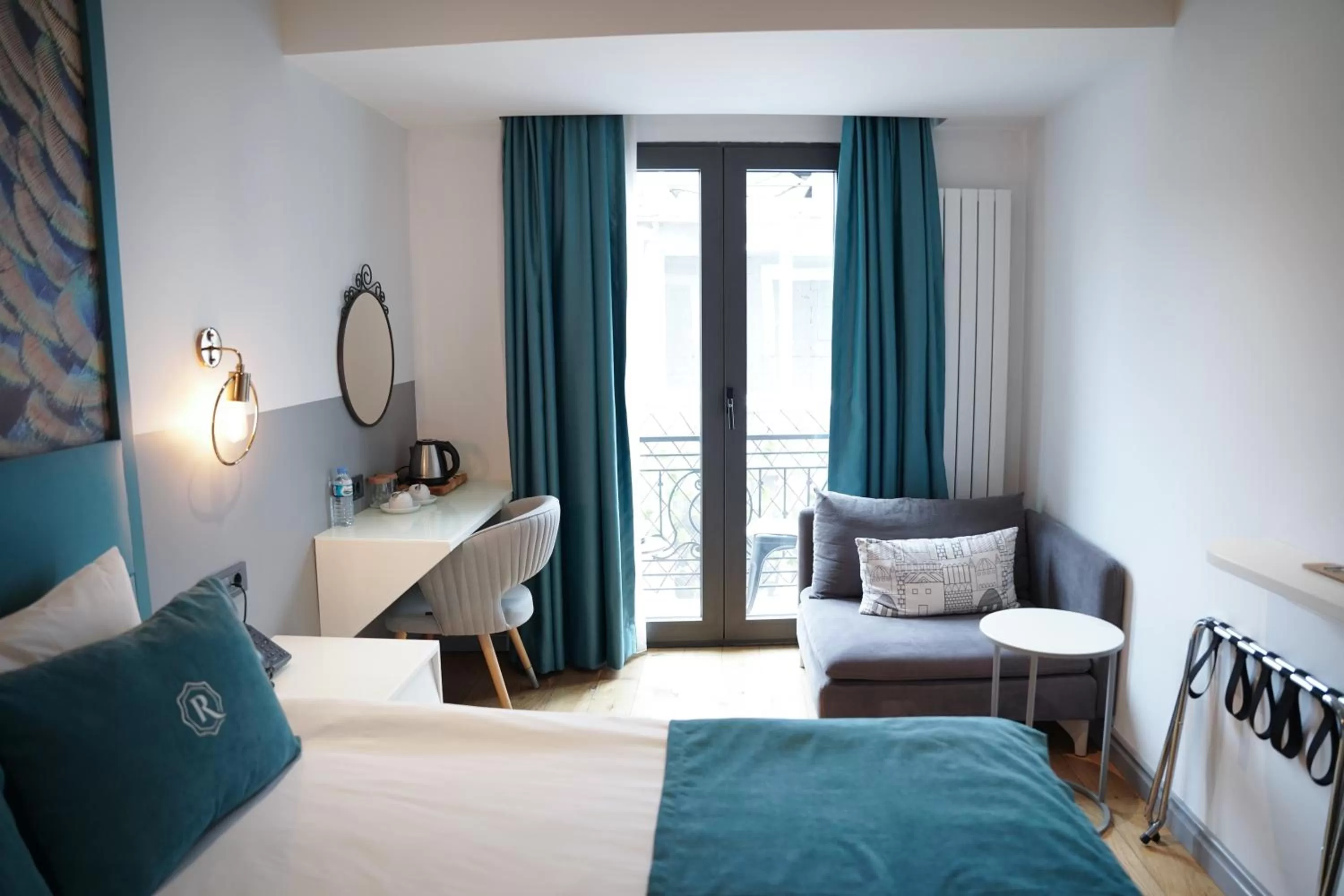 Bed in Royal Galata Hotel