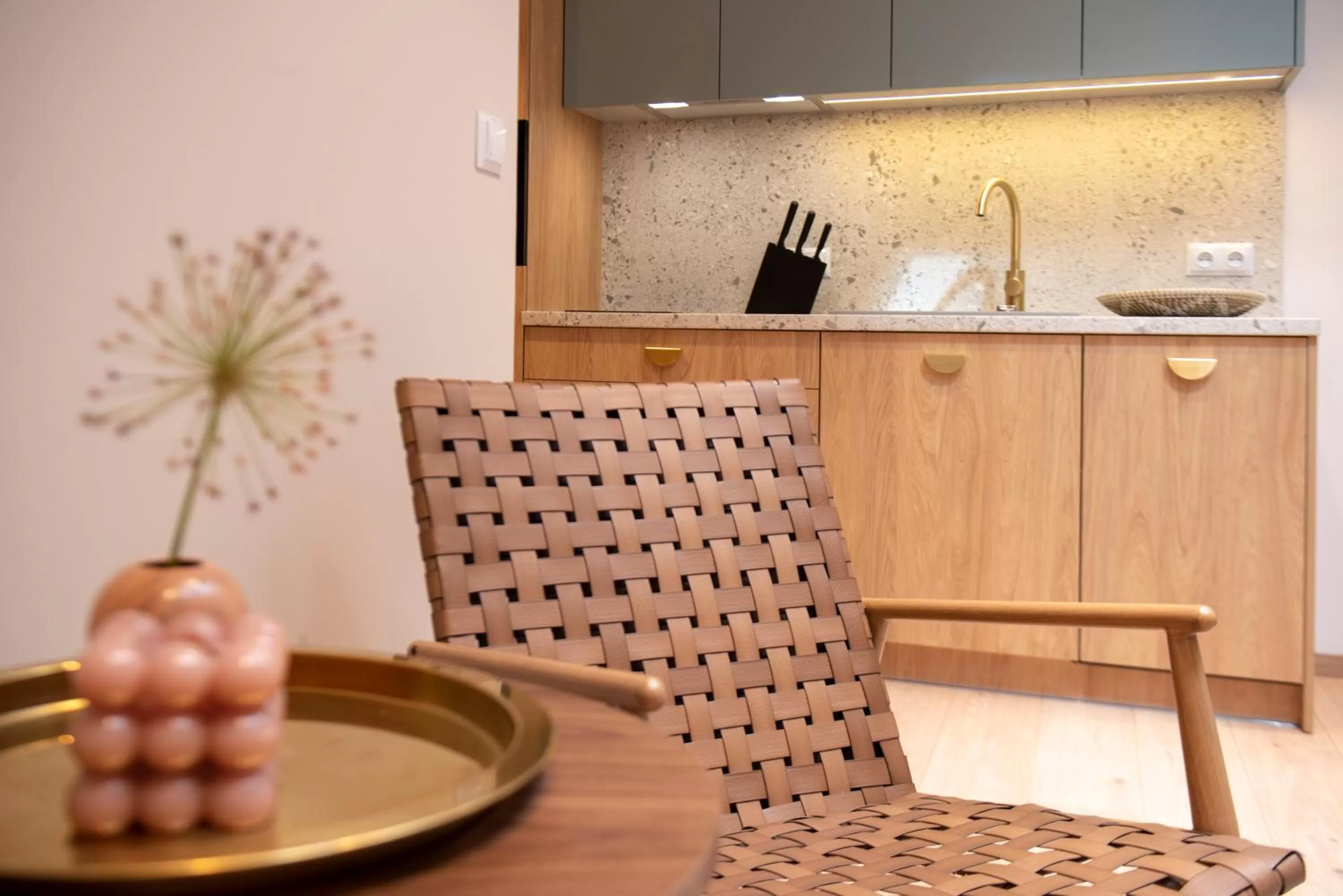 Kitchen or kitchenette in Monciak55 Sopot Apartments