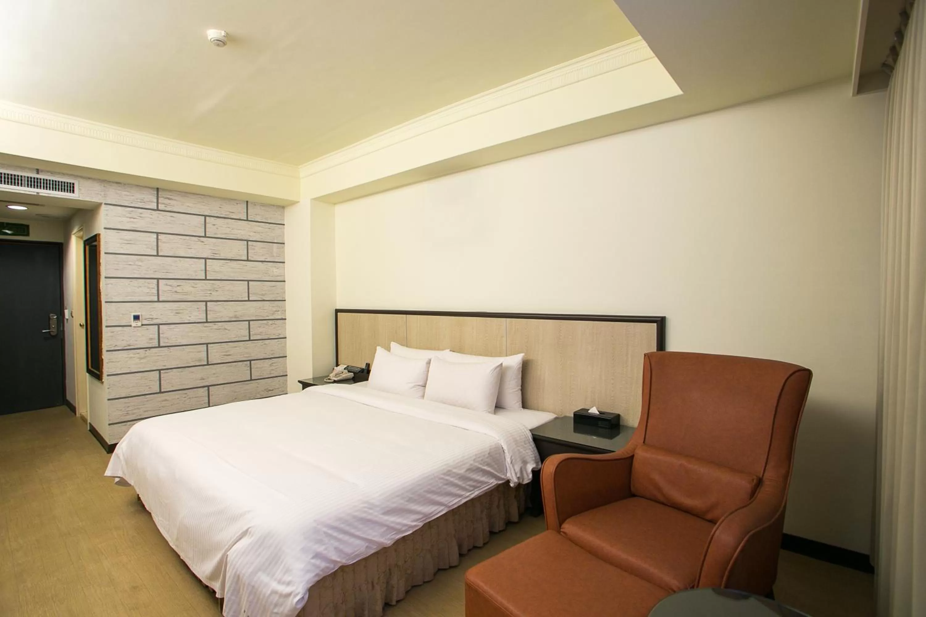 Bed in Huang Shin Business Hotel-Shang An