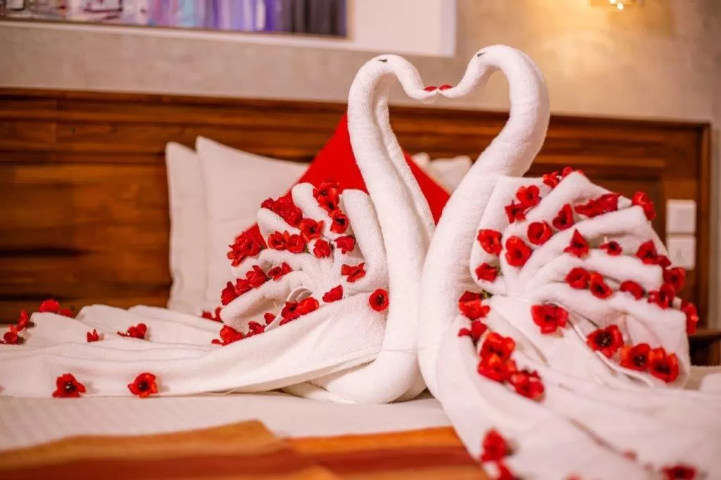 Bed in Seasons Villa - Nuwara Eliya