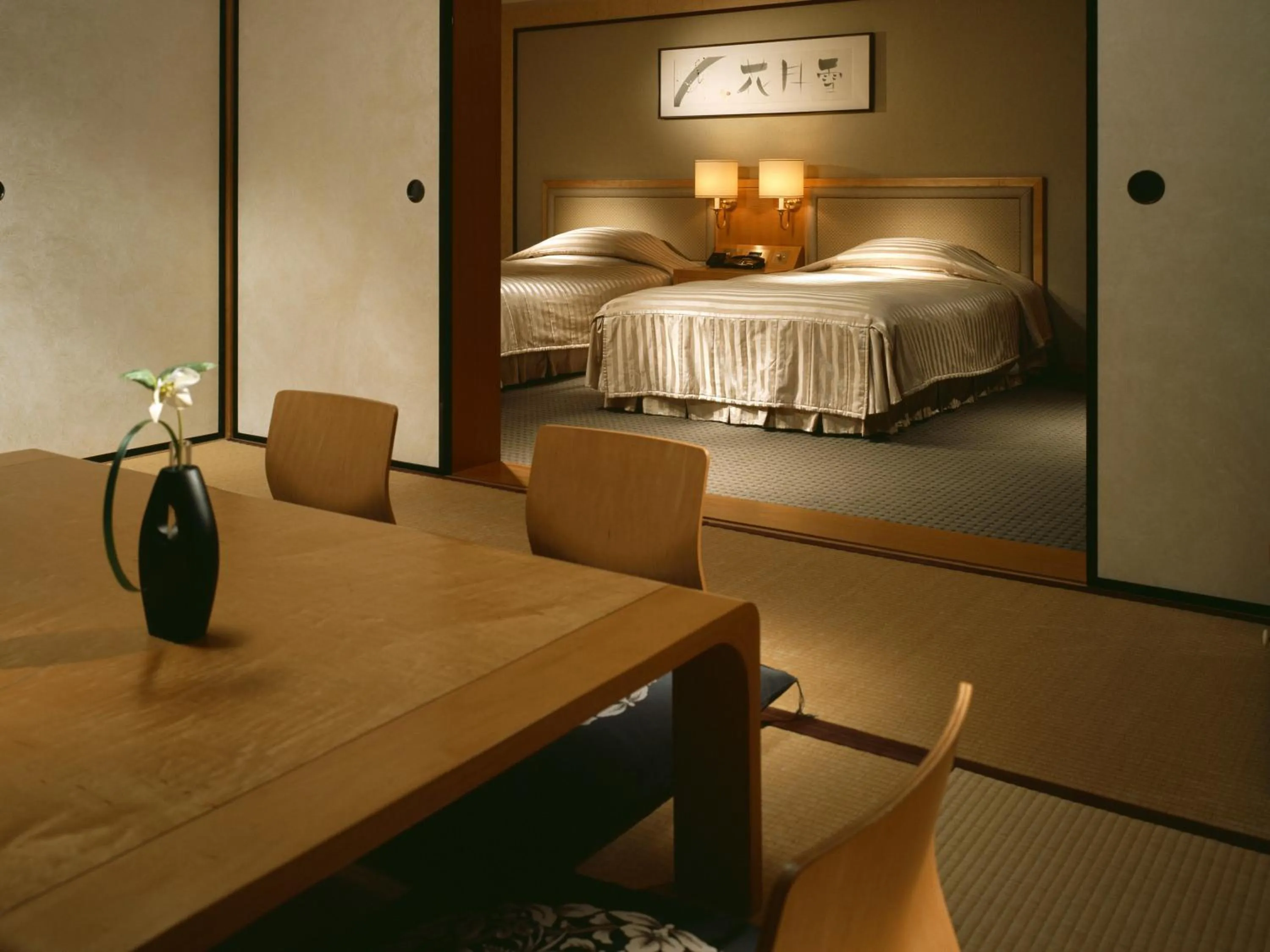 Photo of the whole room, Bed in Miyako Hotel Gifu Nagaragawa