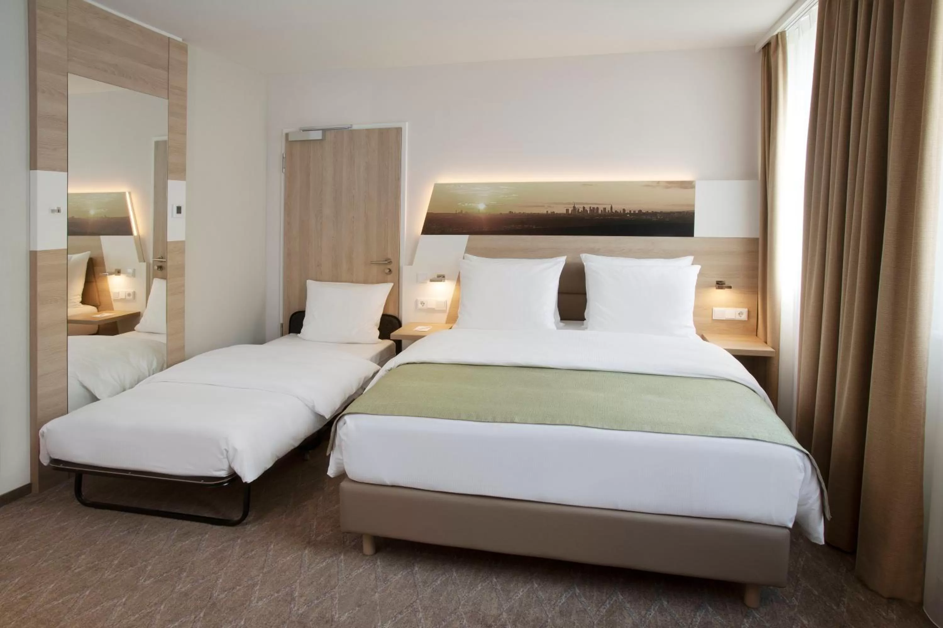Photo of the whole room, Bed in Holiday Inn Frankfurt Airport by IHG