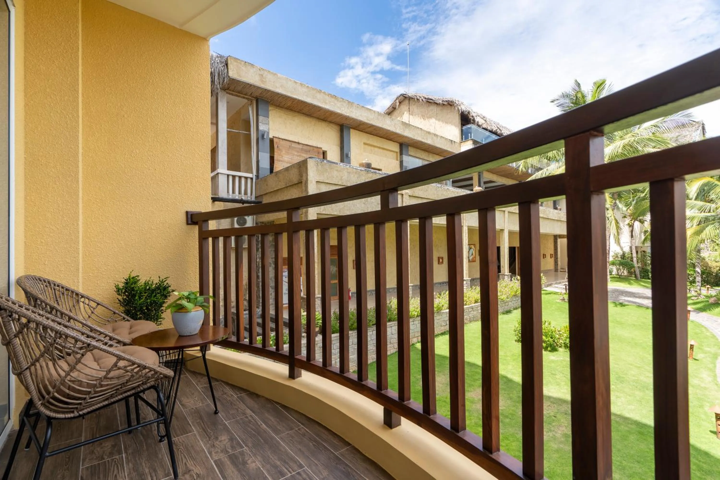 Balcony/Terrace in Aroma Beach Resort and Spa