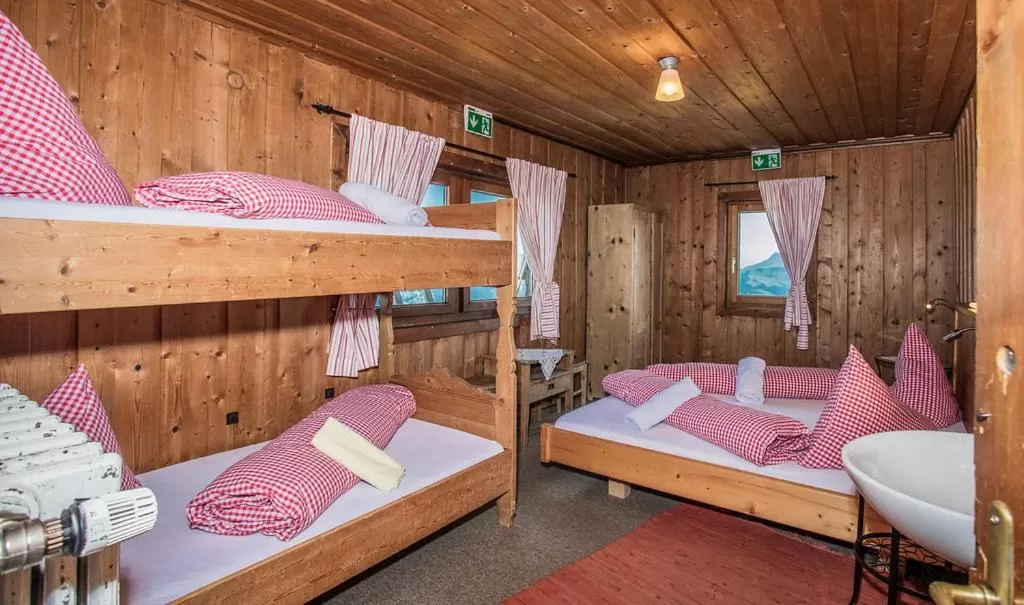 Bed in Hocheckhuette On Top of the Kitzbuehel Hahnenkamm Mountain