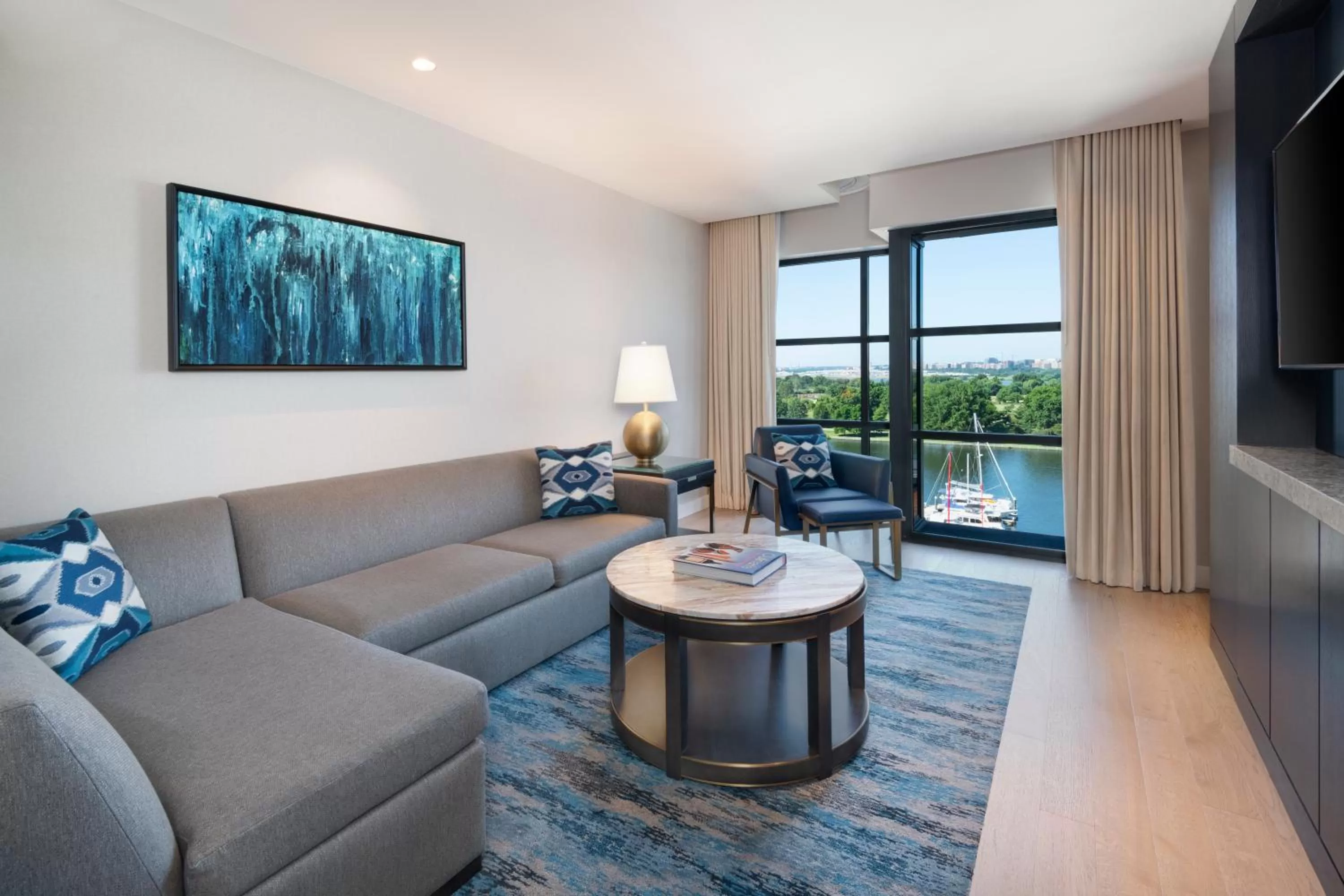 Living room in InterContinental - Washington D.C. - The Wharf by IHG