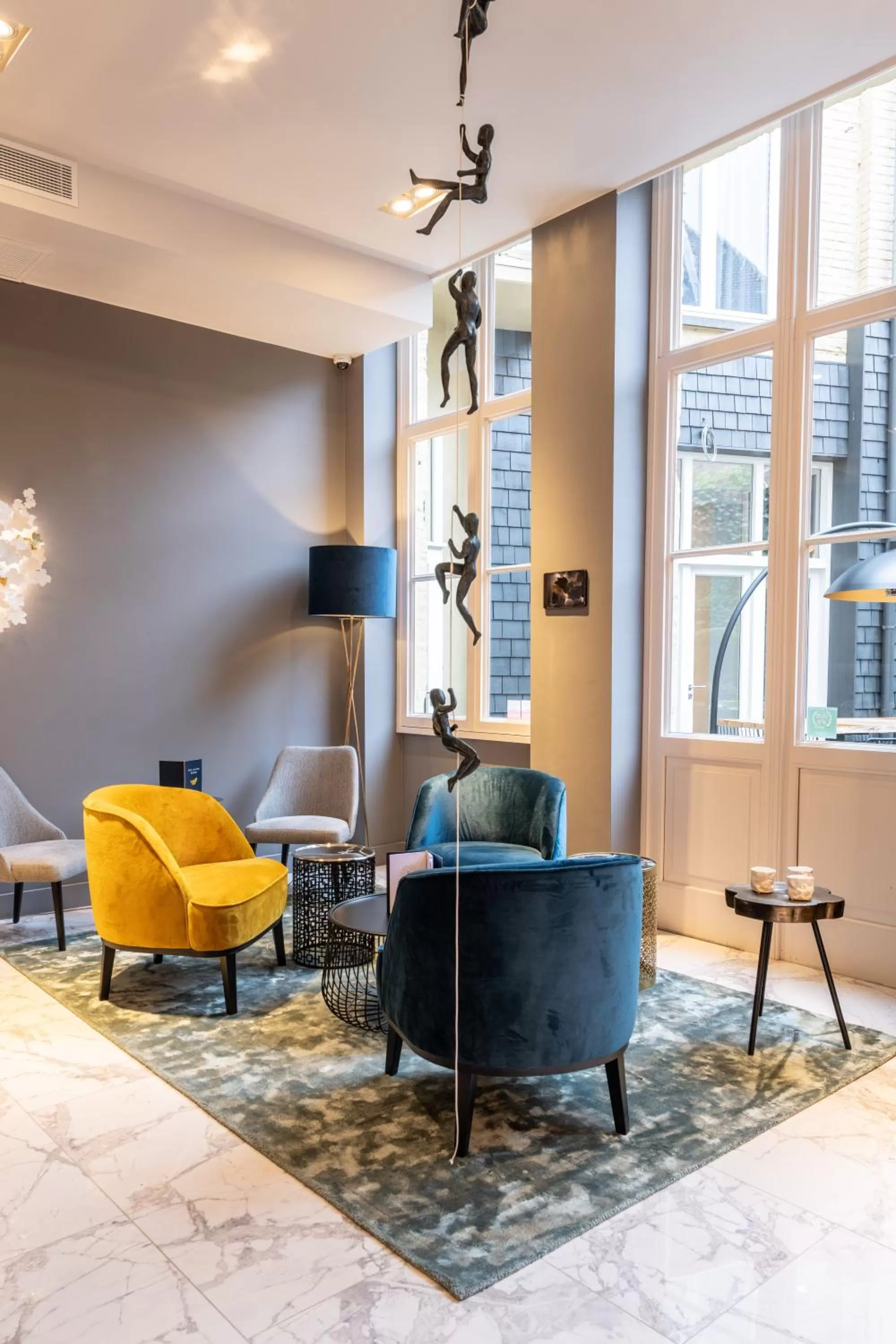 Living room in Boutique Hotel Sablon by CW Hotel Collection