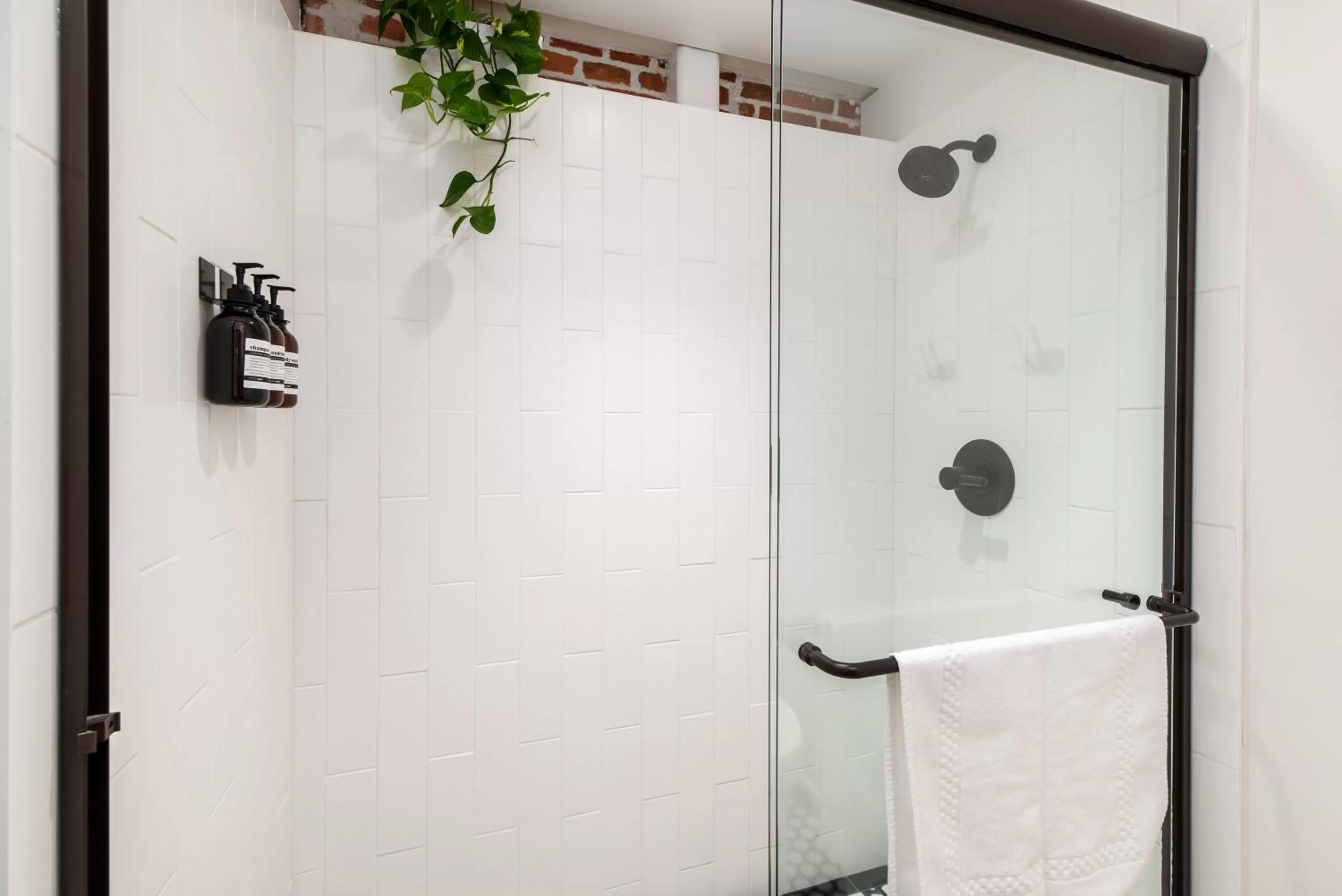Shower in The Brick Boutique Hotel