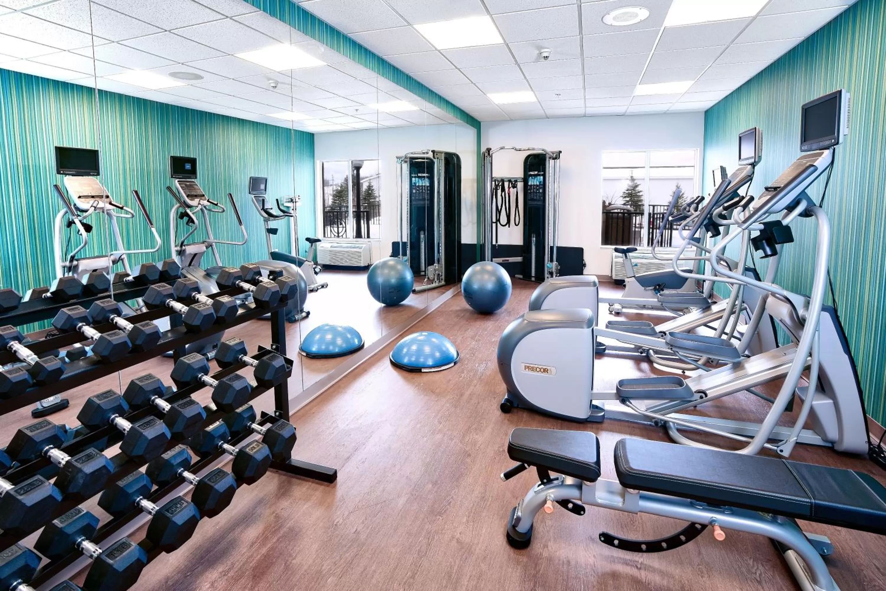Fitness centre/facilities in Holiday Inn Express Hotel & Suites Dieppe Airport by IHG