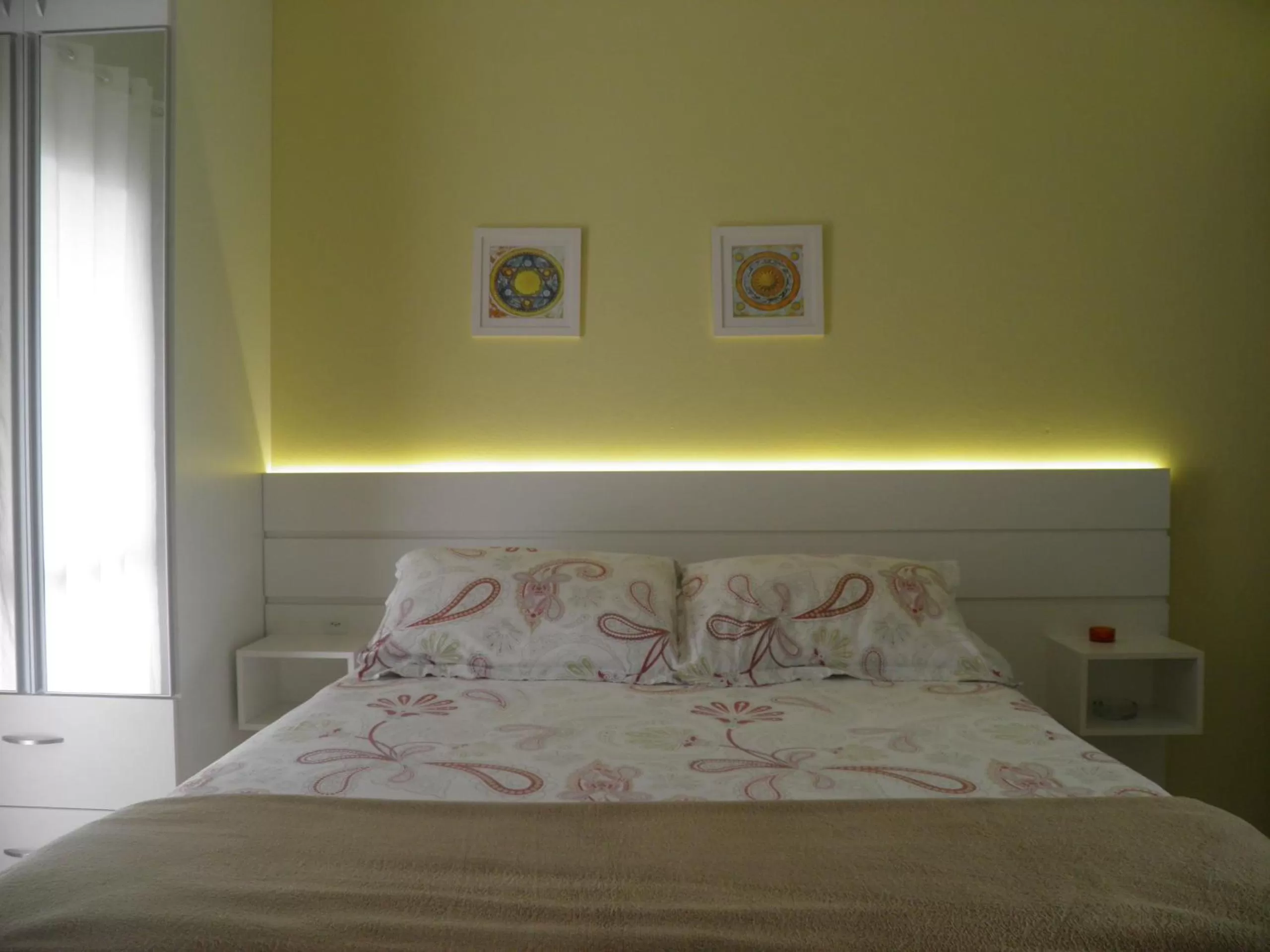 Bed in Pousada Mar de Cristal