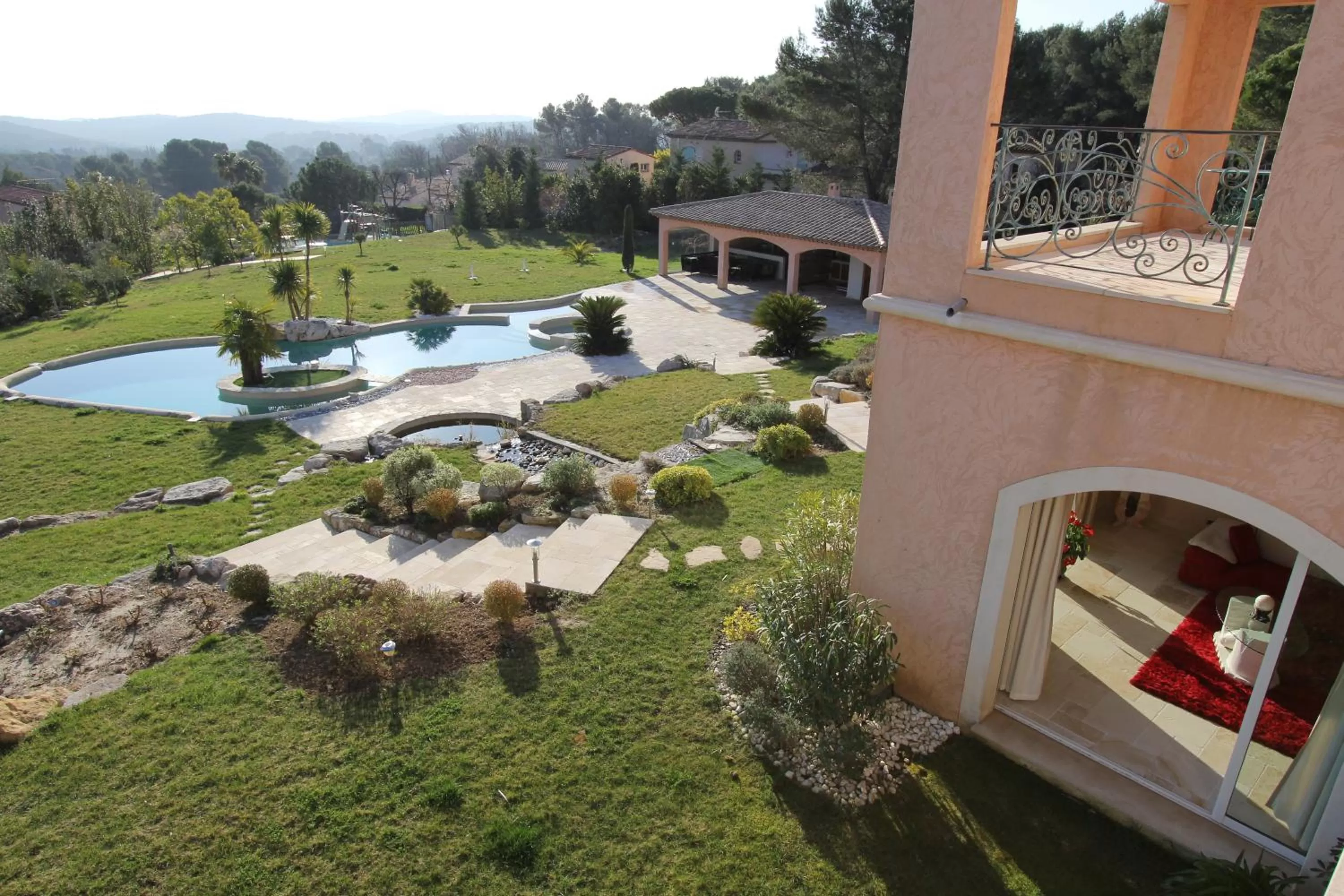 Garden in "AU HAVRE DE PAIX" 5 étoiles Prestige jacuzzi, hammam, sauna, PISCINE chauffée Mougins Cannes Grasse