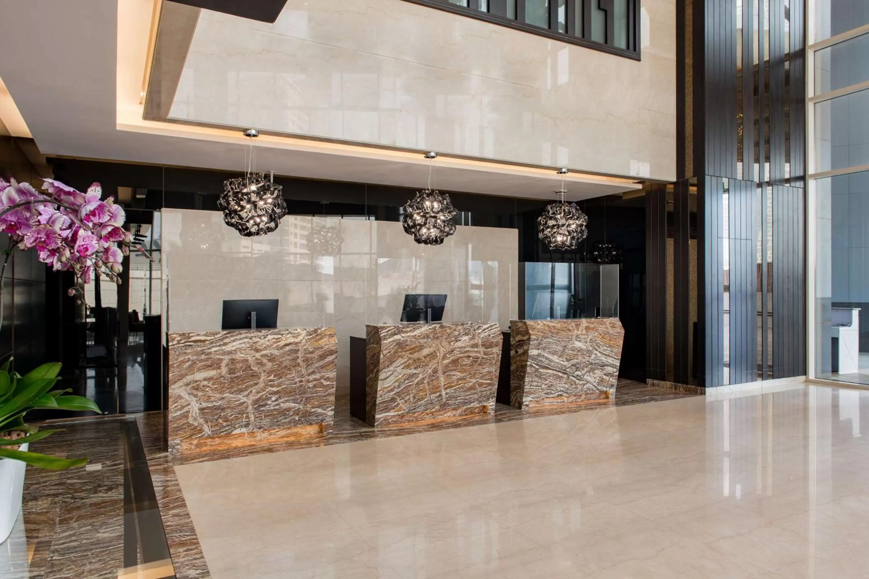 Lobby or reception in Radisson Blu Hotel, Dubai Canal View
