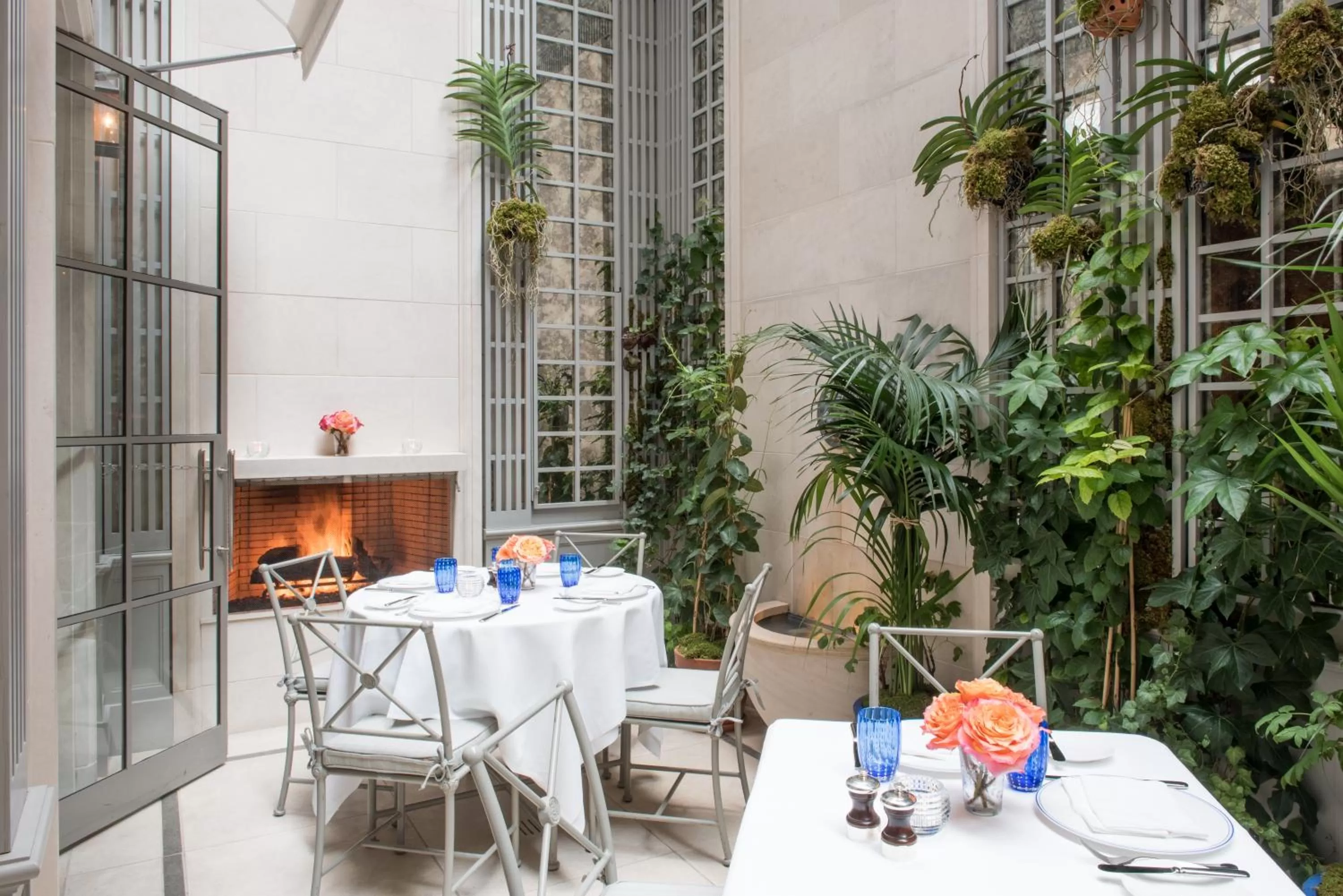 Patio in Lowell Hotel