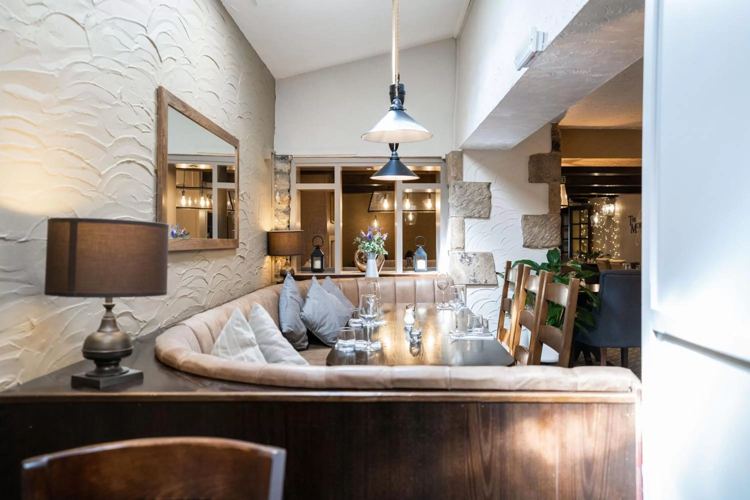 Dining area in Black Horse Hotel