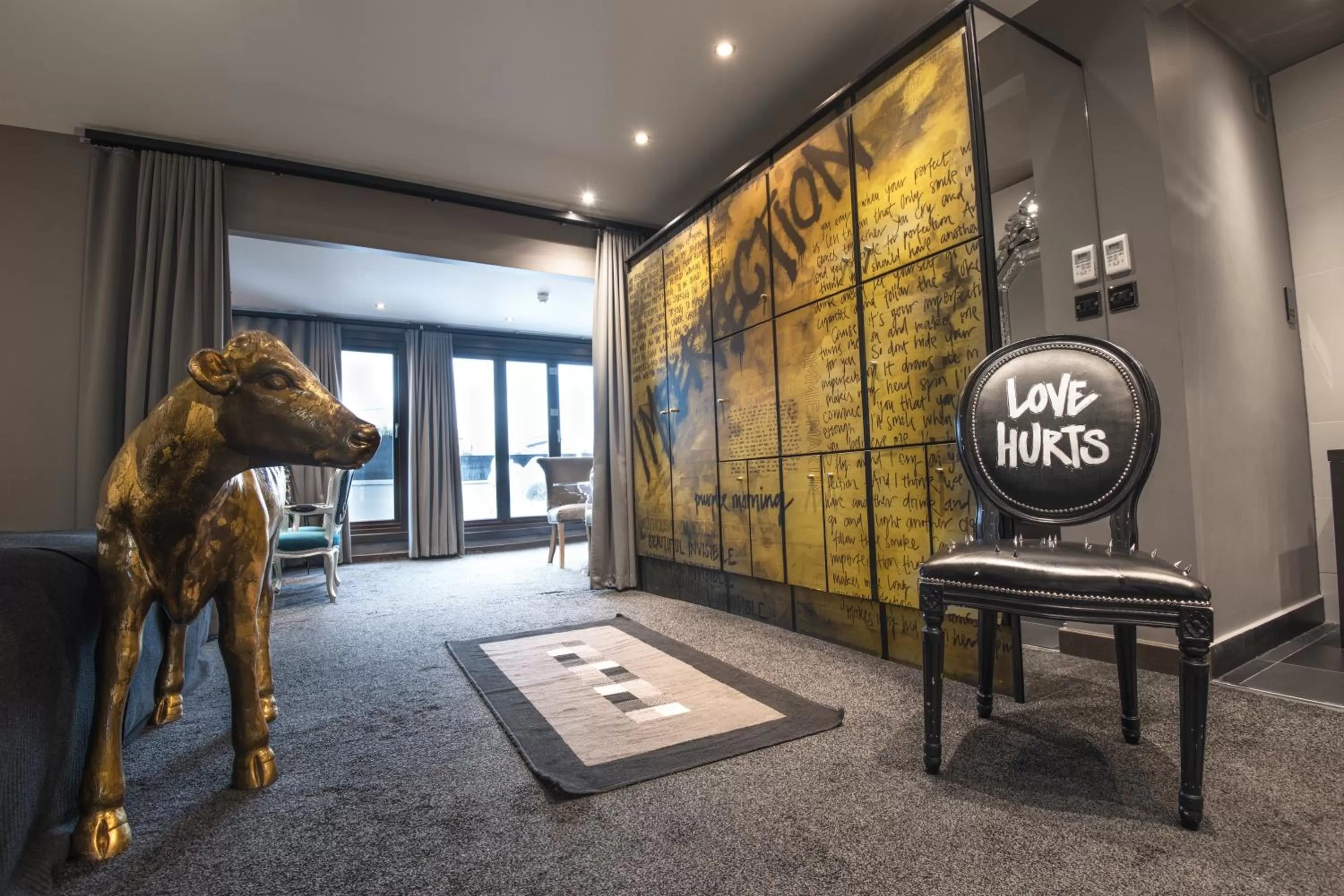 Bedroom in The Exhibitionist Hotel