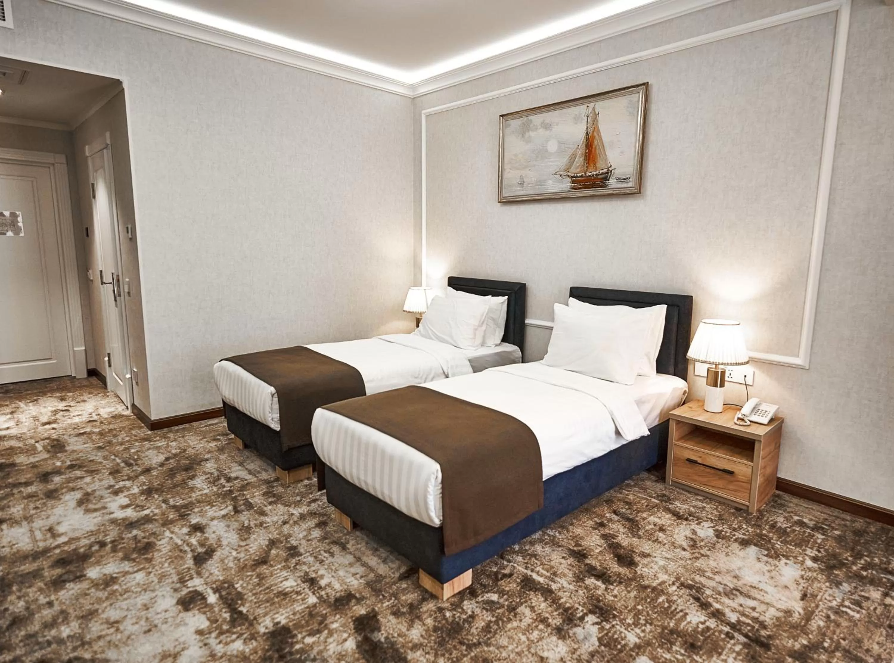 Bed in Garnet Hotel Tashkent