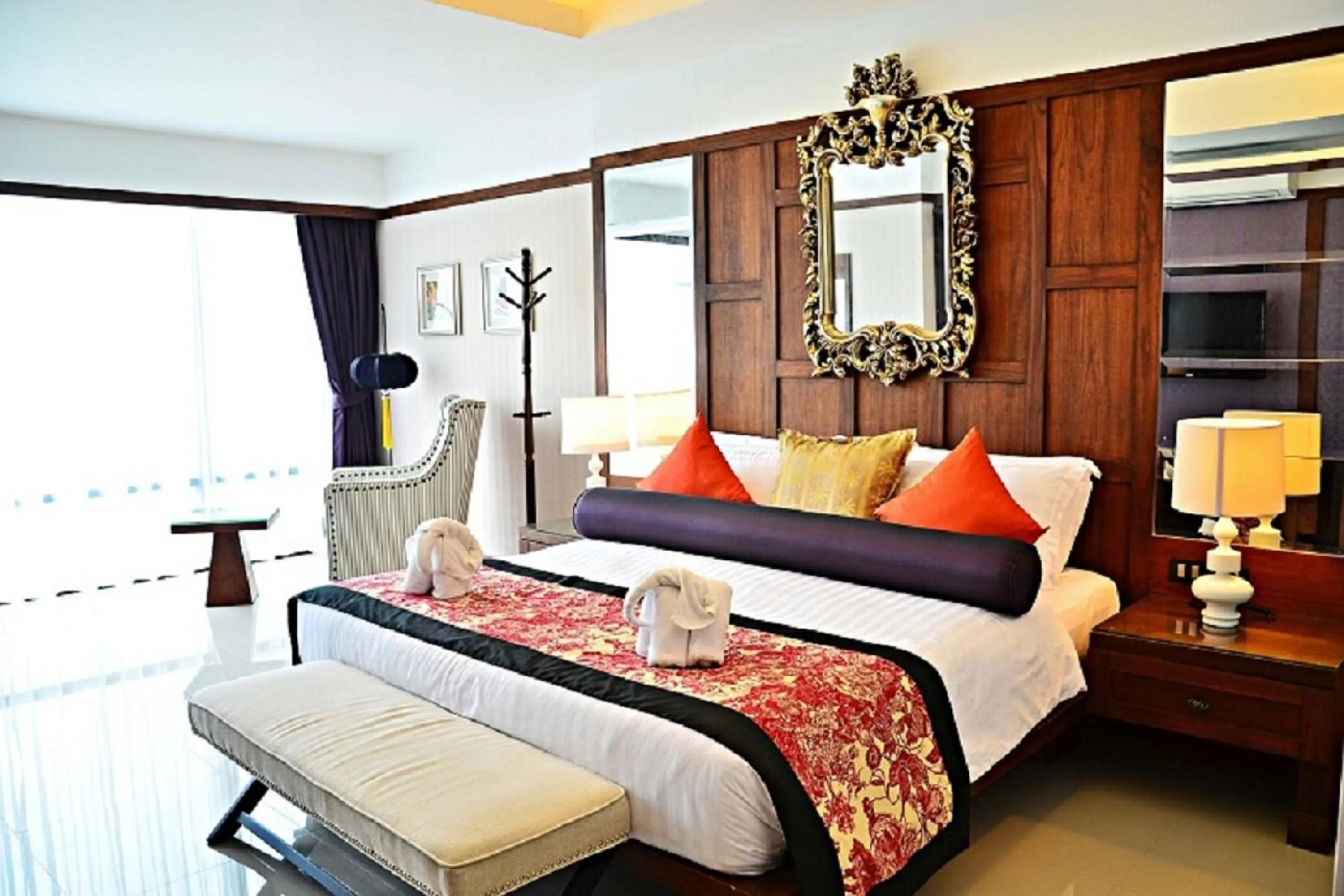 Bed in The Par Phuket SHA Plus