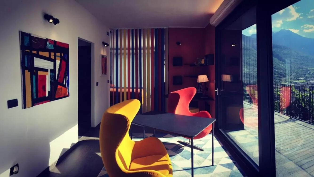 Living room in Cà Rossa #GLAMOUR