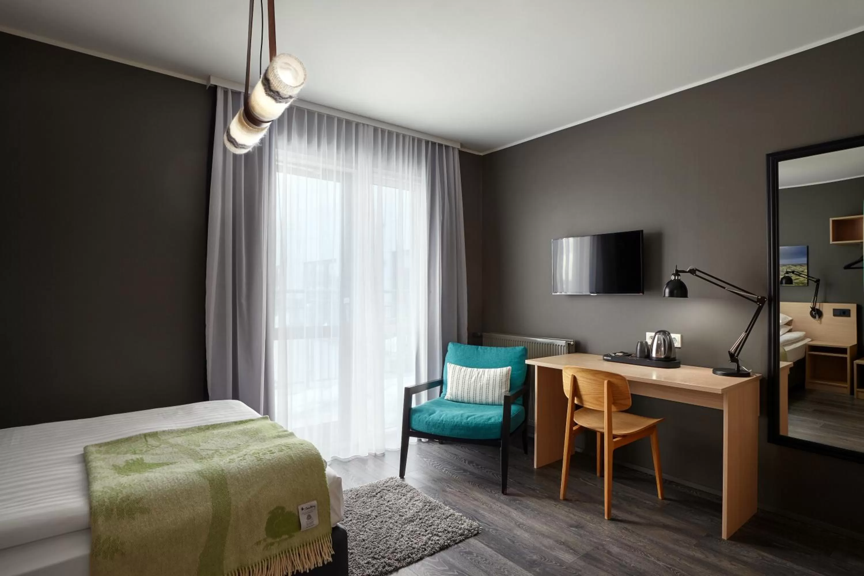 TV and multimedia, Bed in Alda Hotel Reykjavík