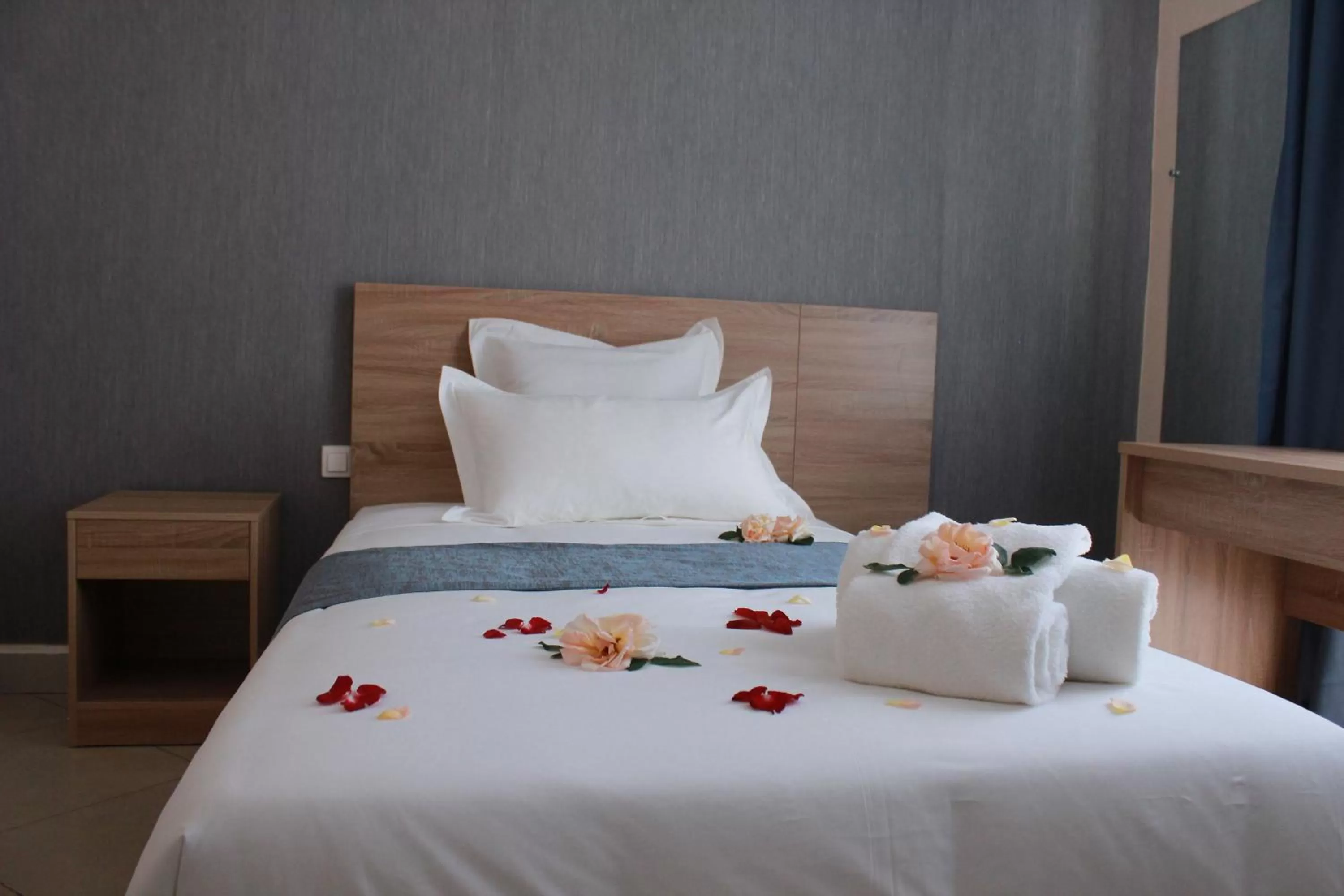 Bed in Downtown Hotel