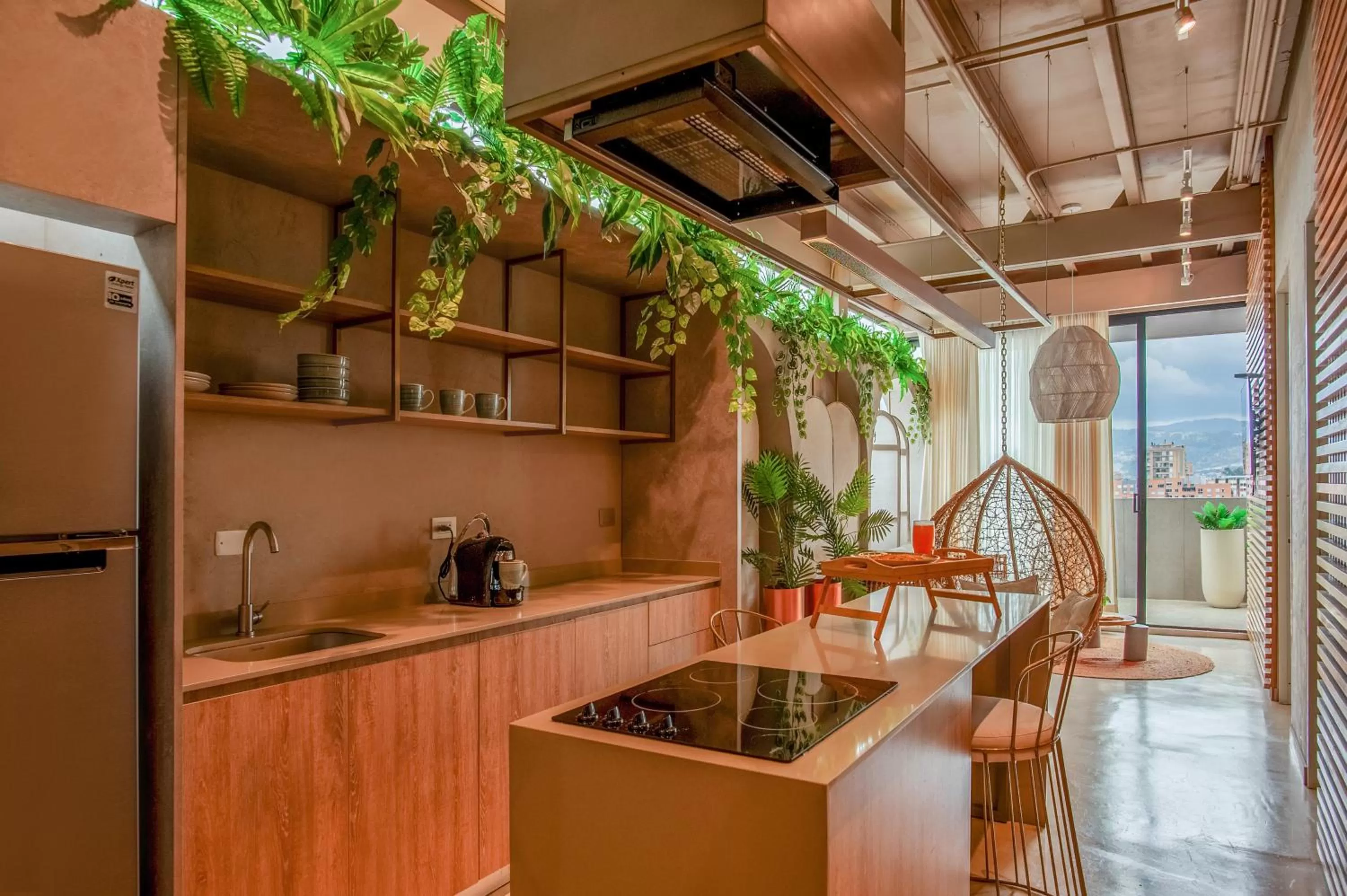 Kitchen or kitchenette in Hemma Bogotá Country Luxury Suites Hotel