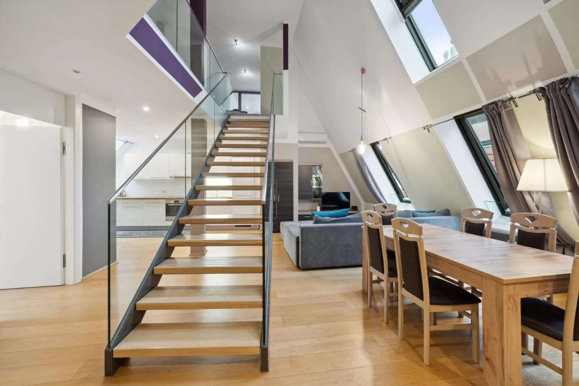 Living room in Florian's apartments in Mariahilf Vienna